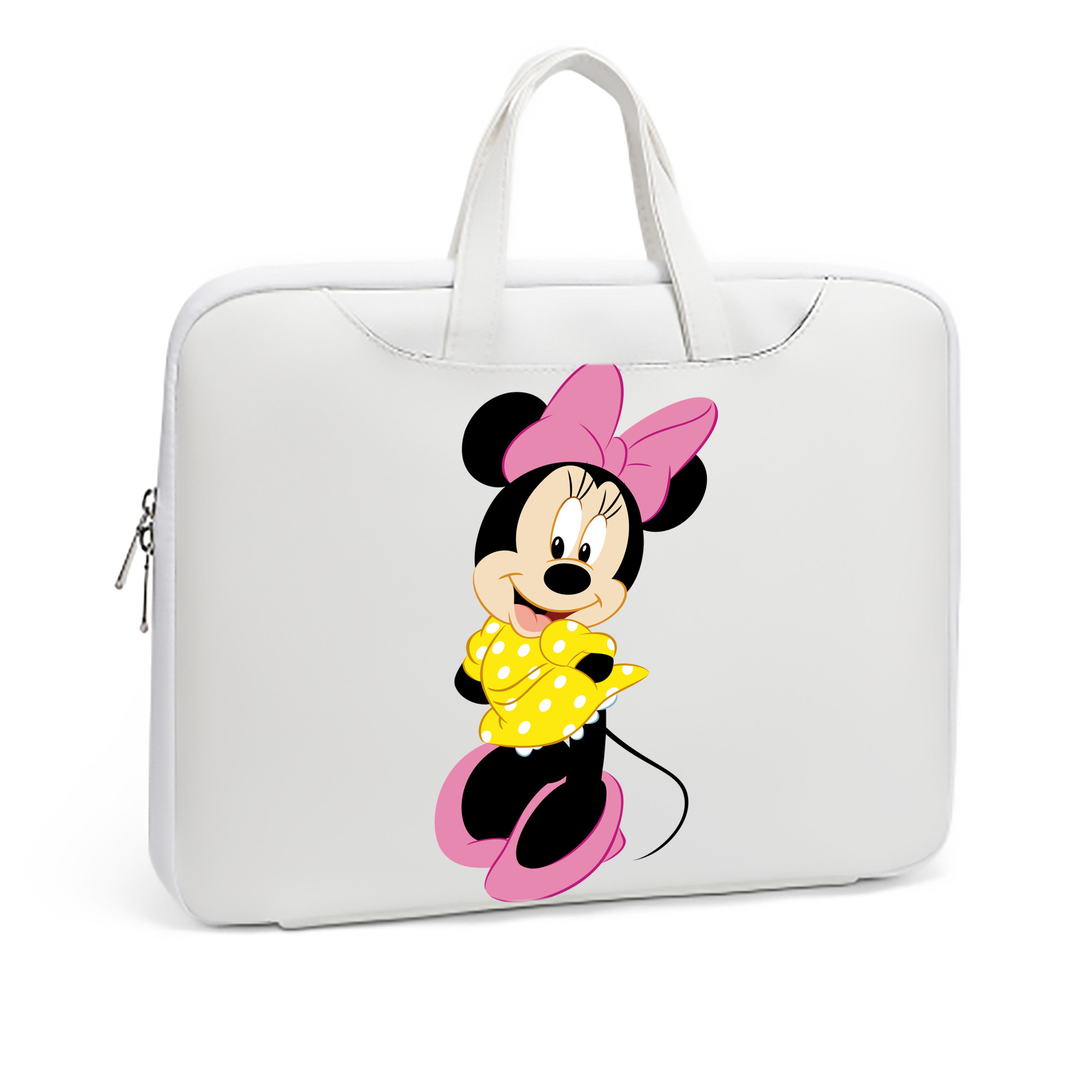 ミッキーマウス Mickey Mouse レザーラップトップバッグ　ノートパソコンケース