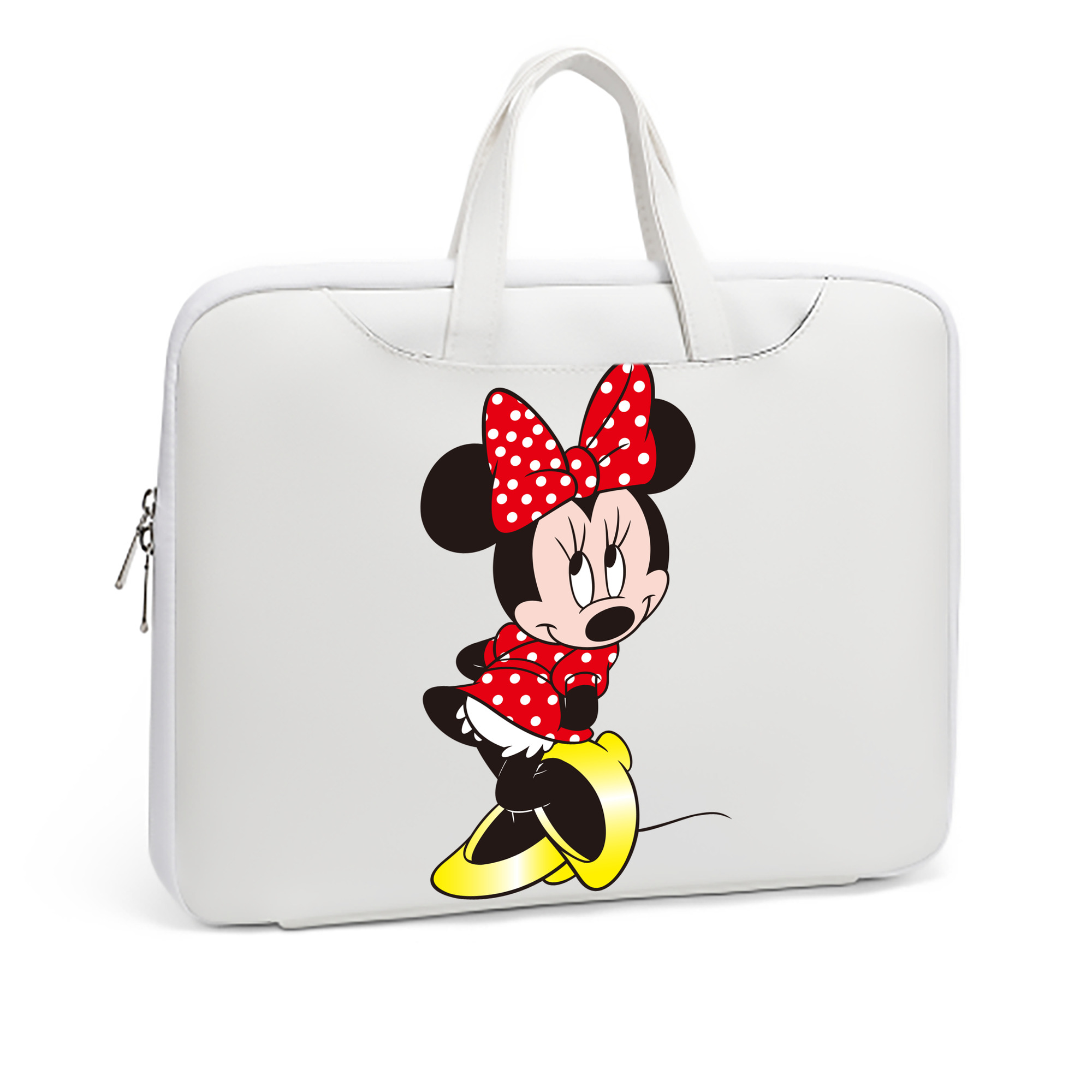 （画像用） ミッキーマウス Mickey Mouse レザーラップトップバッグ　ノートパソコンケース
