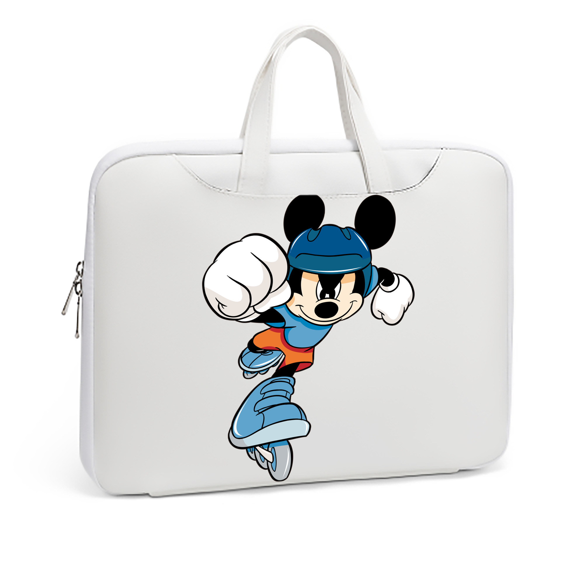 （画像用） ミッキーマウス Mickey Mouse レザーラップトップバッグ　ノートパソコンケース
