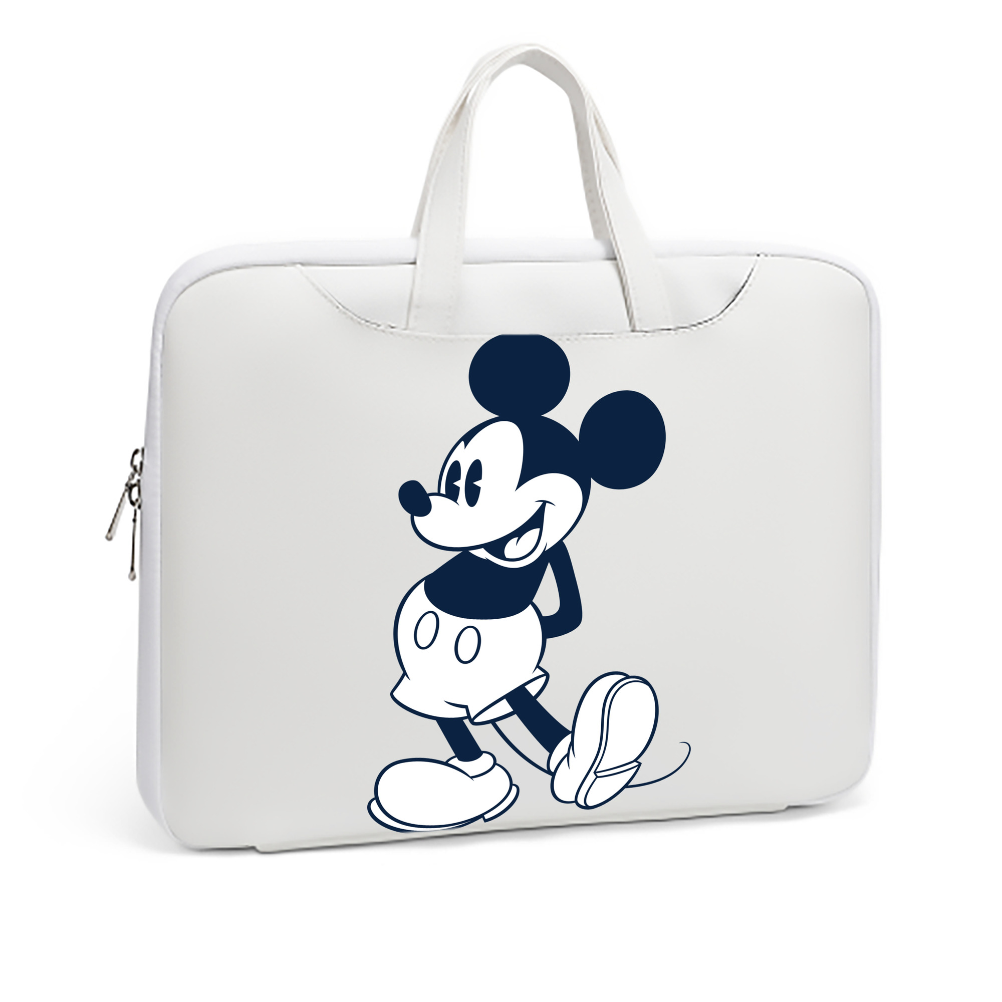 ミッキーマウス Mickey Mouse レザーラップトップバッグ　ノートパソコンケース