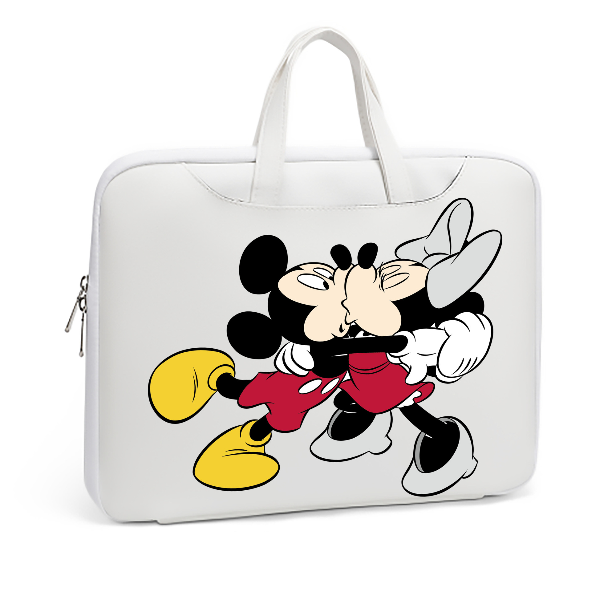 （画像用） ミッキーマウス Mickey Mouse レザーラップトップバッグ　ノートパソコンケース