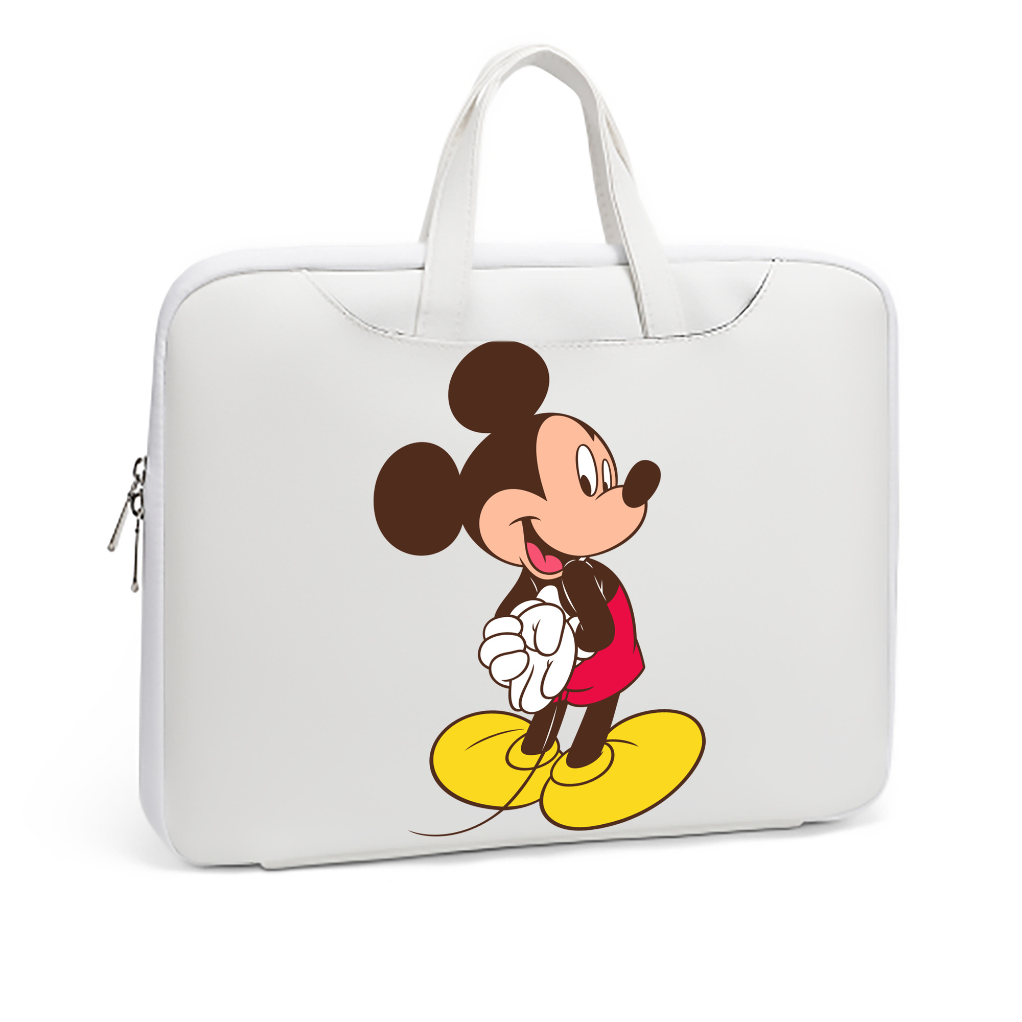 ミッキーマウス Mickey Mouse レザーラップトップバッグ　ノートパソコンケース