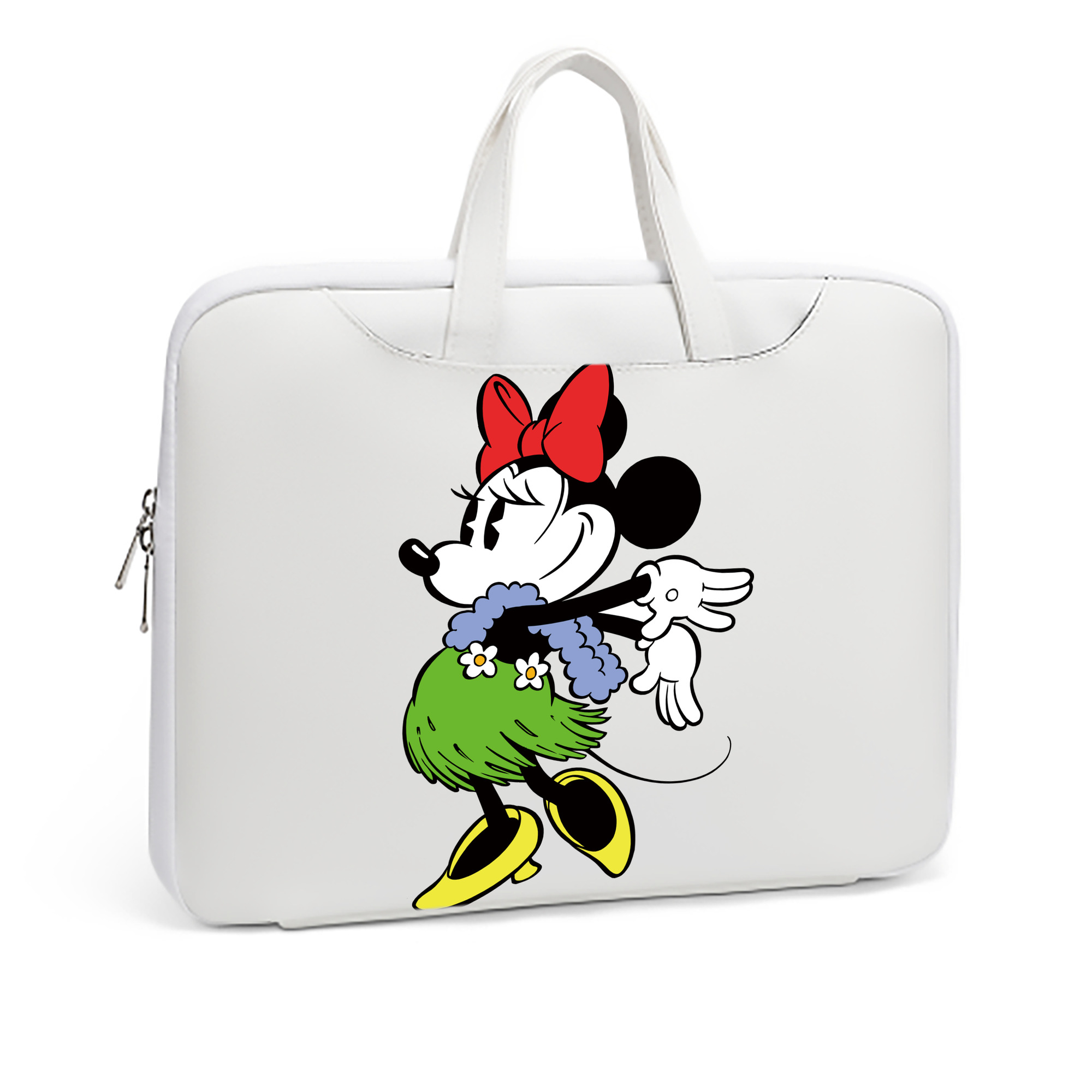 （画像用） ミッキーマウス Mickey Mouse レザーラップトップバッグ　ノートパソコンケース
