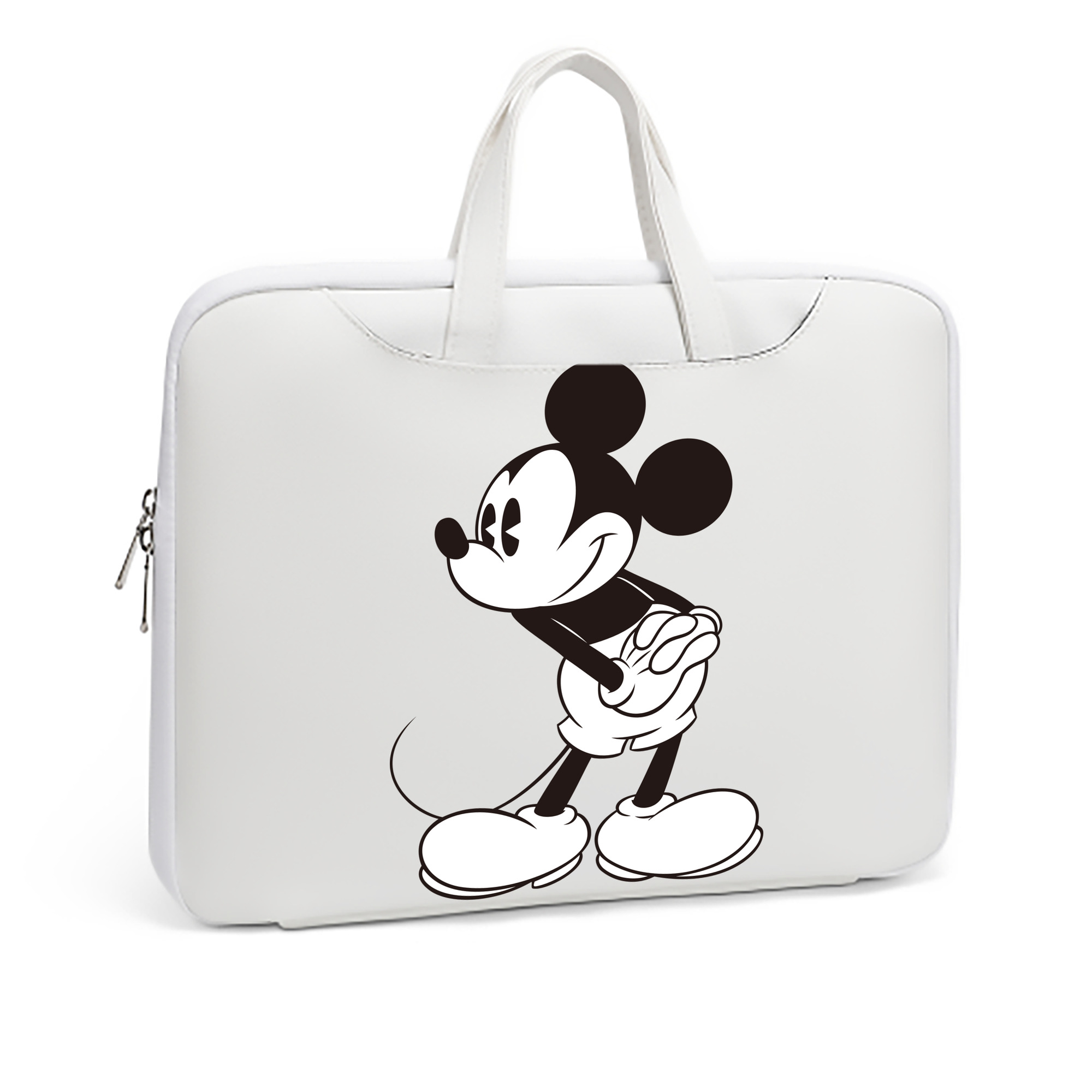 ミッキーマウス Mickey Mouse レザーラップトップバッグ　ノートパソコンケース