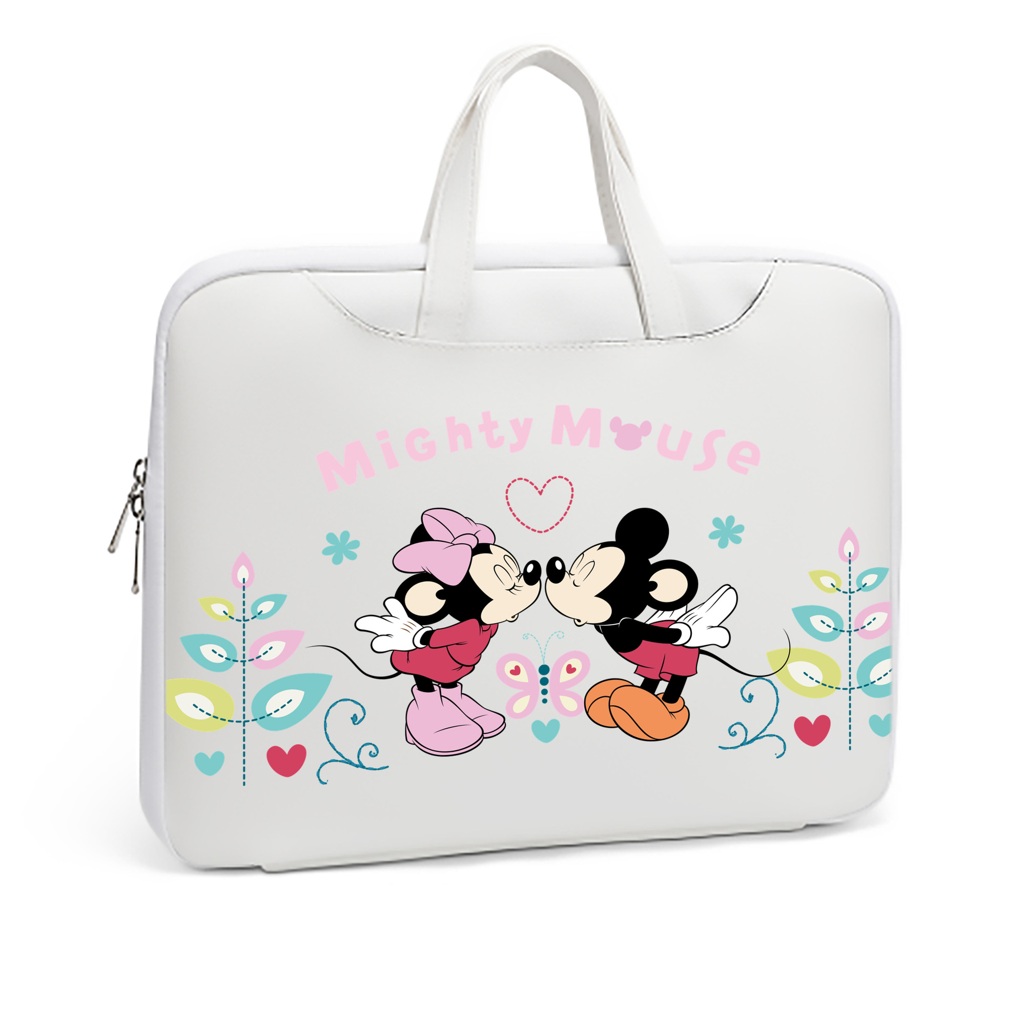 （画像用） ミッキーマウス Mickey Mouse レザーラップトップバッグ　ノートパソコンケース
