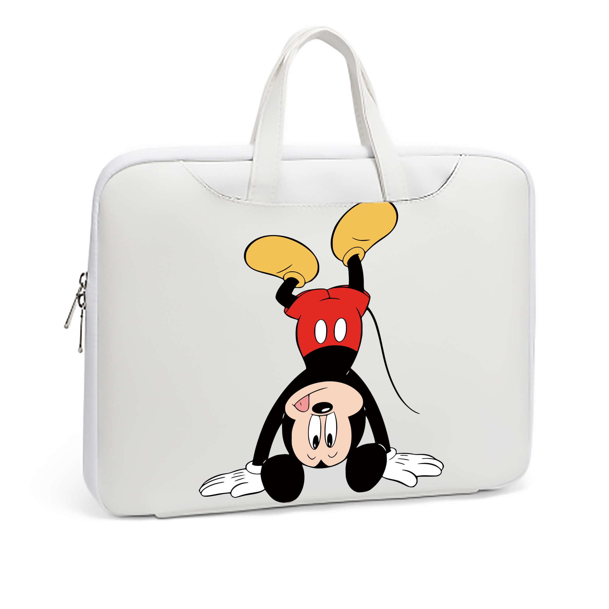 ミッキーマウス Mickey Mouse レザーラップトップバッグ　ノートパソコンケース