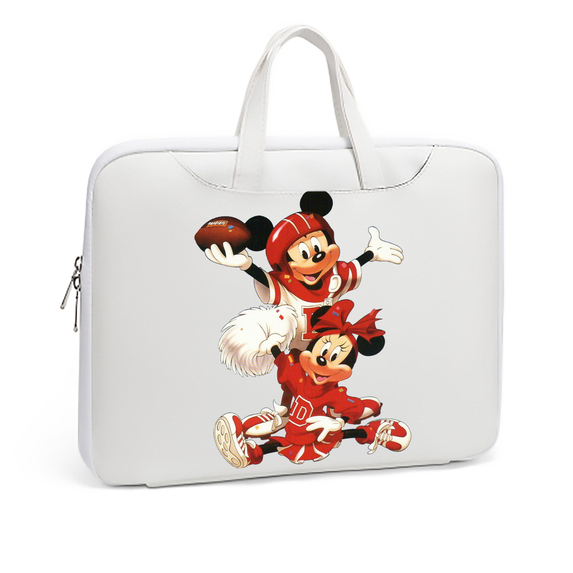 （画像用） ミッキーマウス Mickey Mouse レザーラップトップバッグ　ノートパソコンケース
