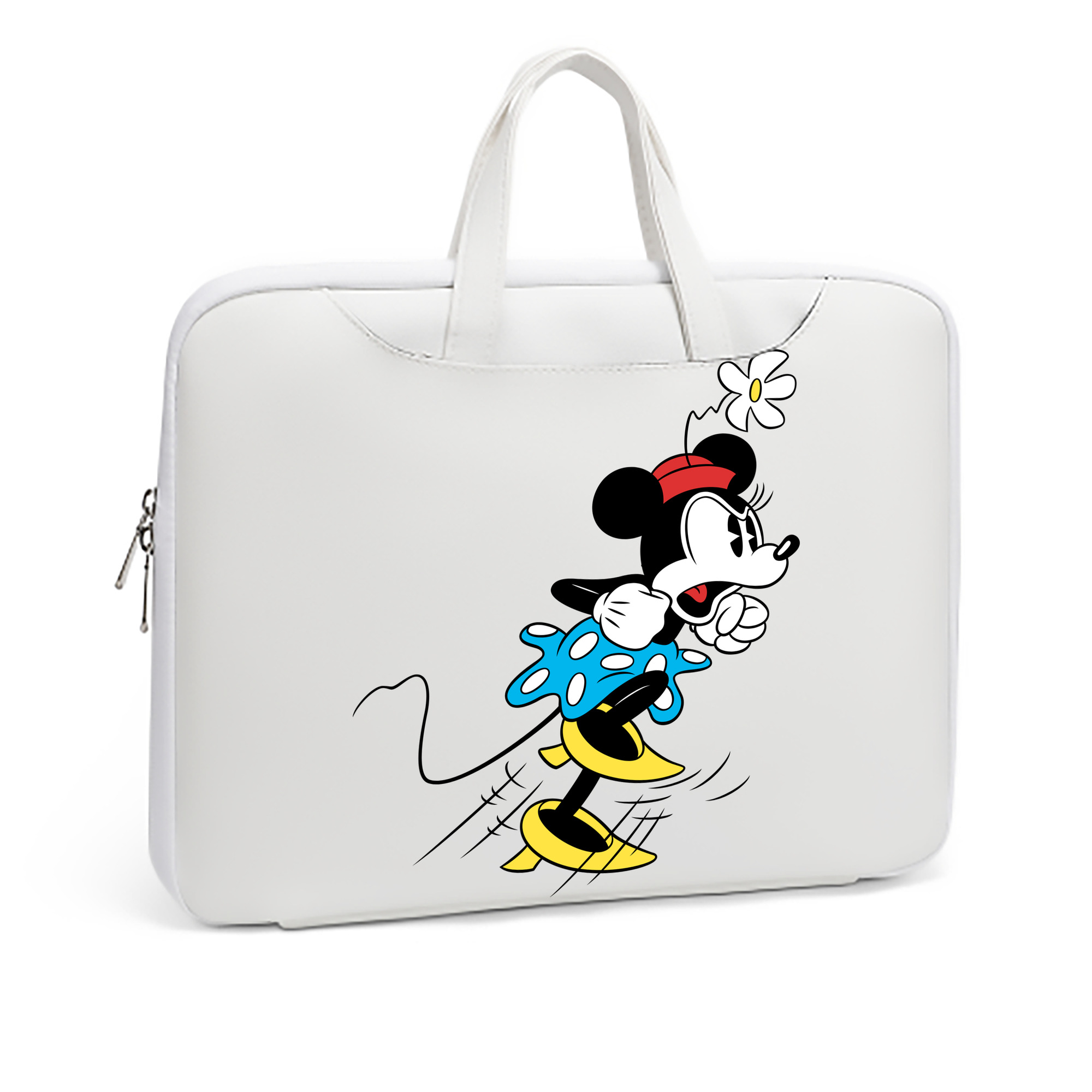 ミッキーマウス Mickey Mouse レザーラップトップバッグ　ノートパソコンケース