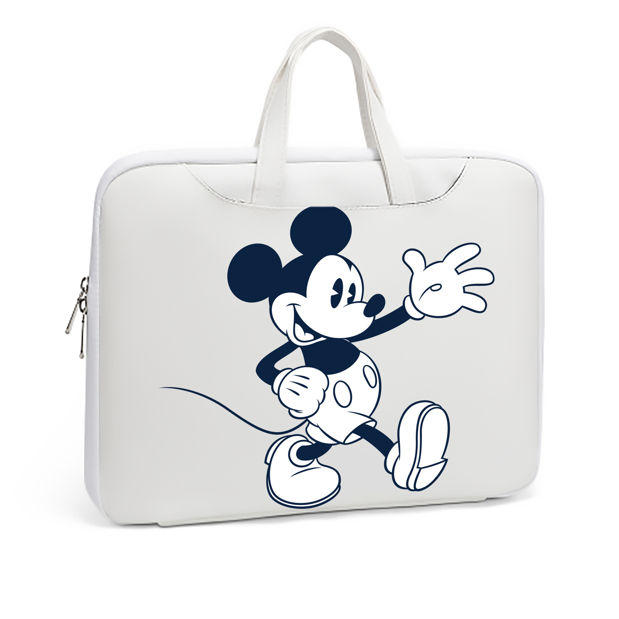 （画像用） ミッキーマウス Mickey Mouse レザーラップトップバッグ　ノートパソコンケース