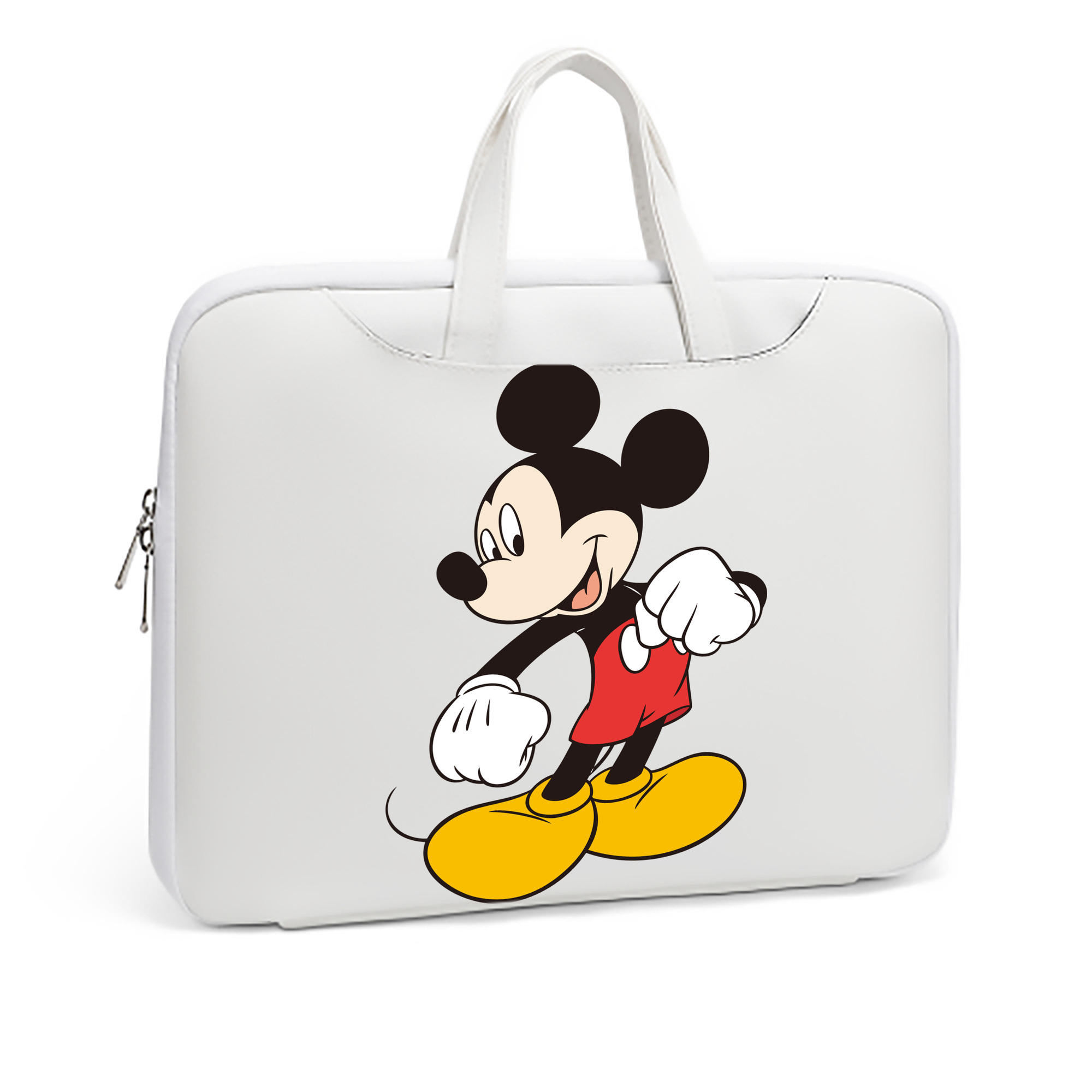ミッキーマウス Mickey Mouse レザーラップトップバッグ　ノートパソコンケース