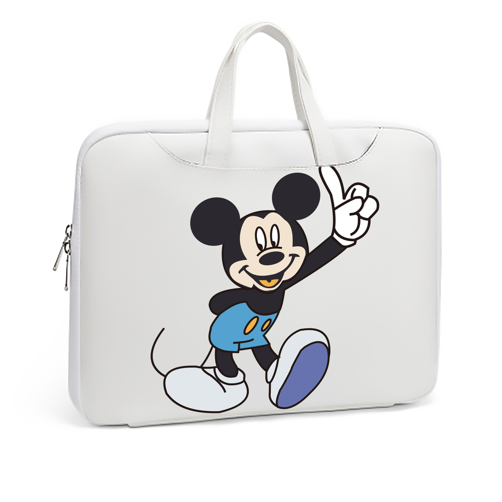 （画像用） ミッキーマウス Mickey Mouse レザーラップトップバッグ　ノートパソコンケース