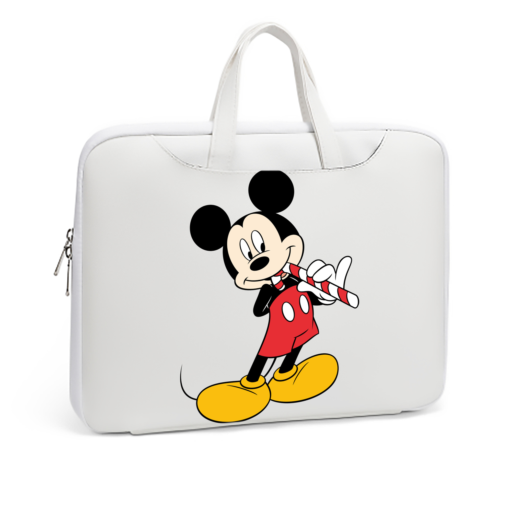 ミッキーマウス Mickey Mouse レザーラップトップバッグ　ノートパソコンケース