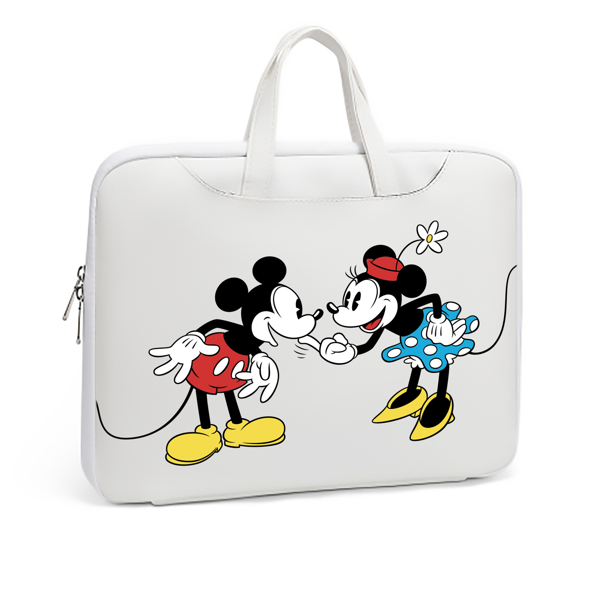 ミッキーマウス Mickey Mouse レザーラップトップバッグ　ノートパソコンケース