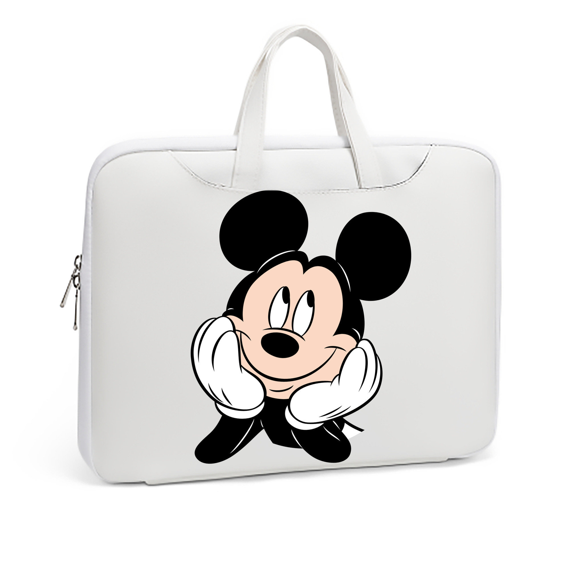ミッキーマウス Mickey Mouse レザーラップトップバッグ　ノートパソコンケース