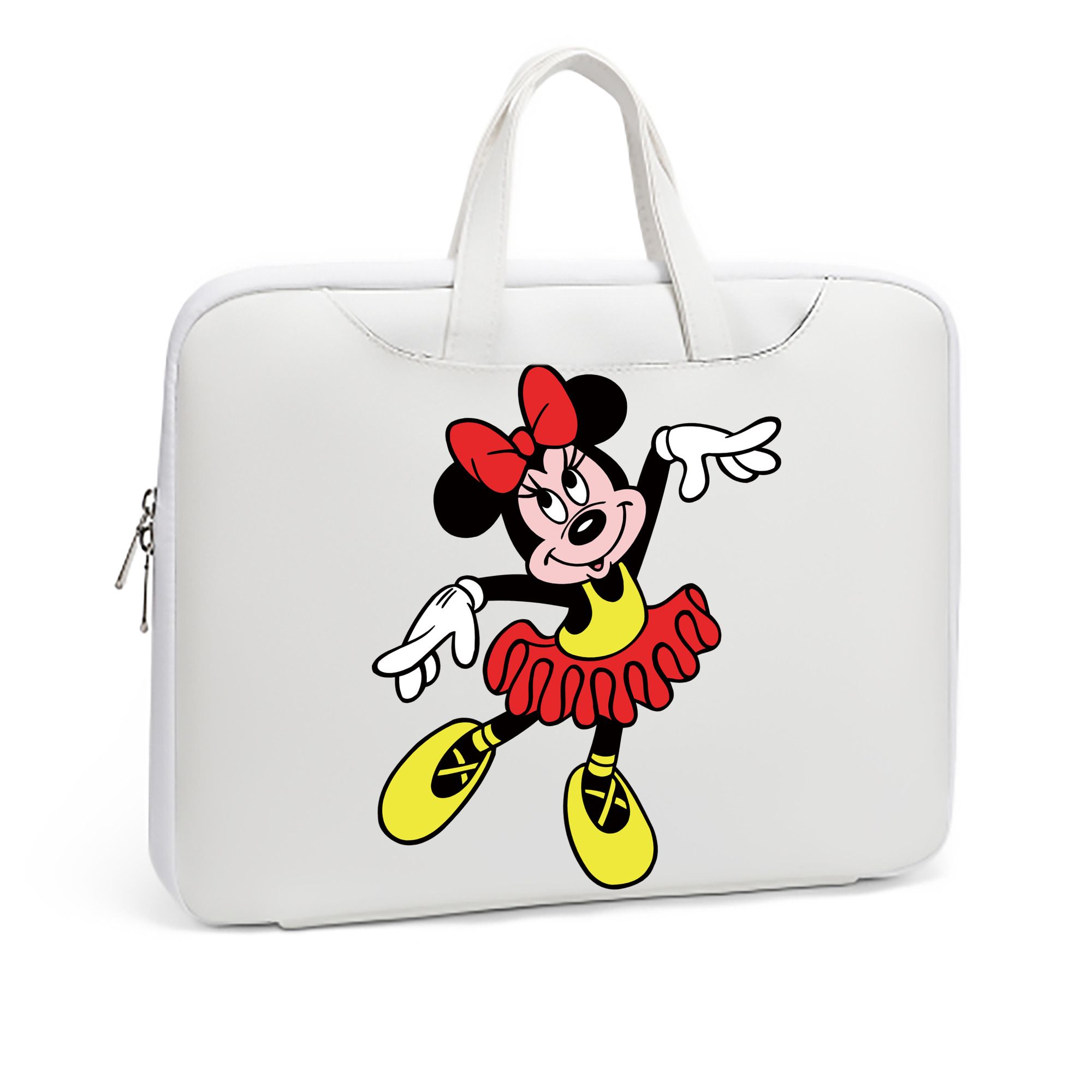 （画像用） ミッキーマウス Mickey Mouse レザーラップトップバッグ　ノートパソコンケース