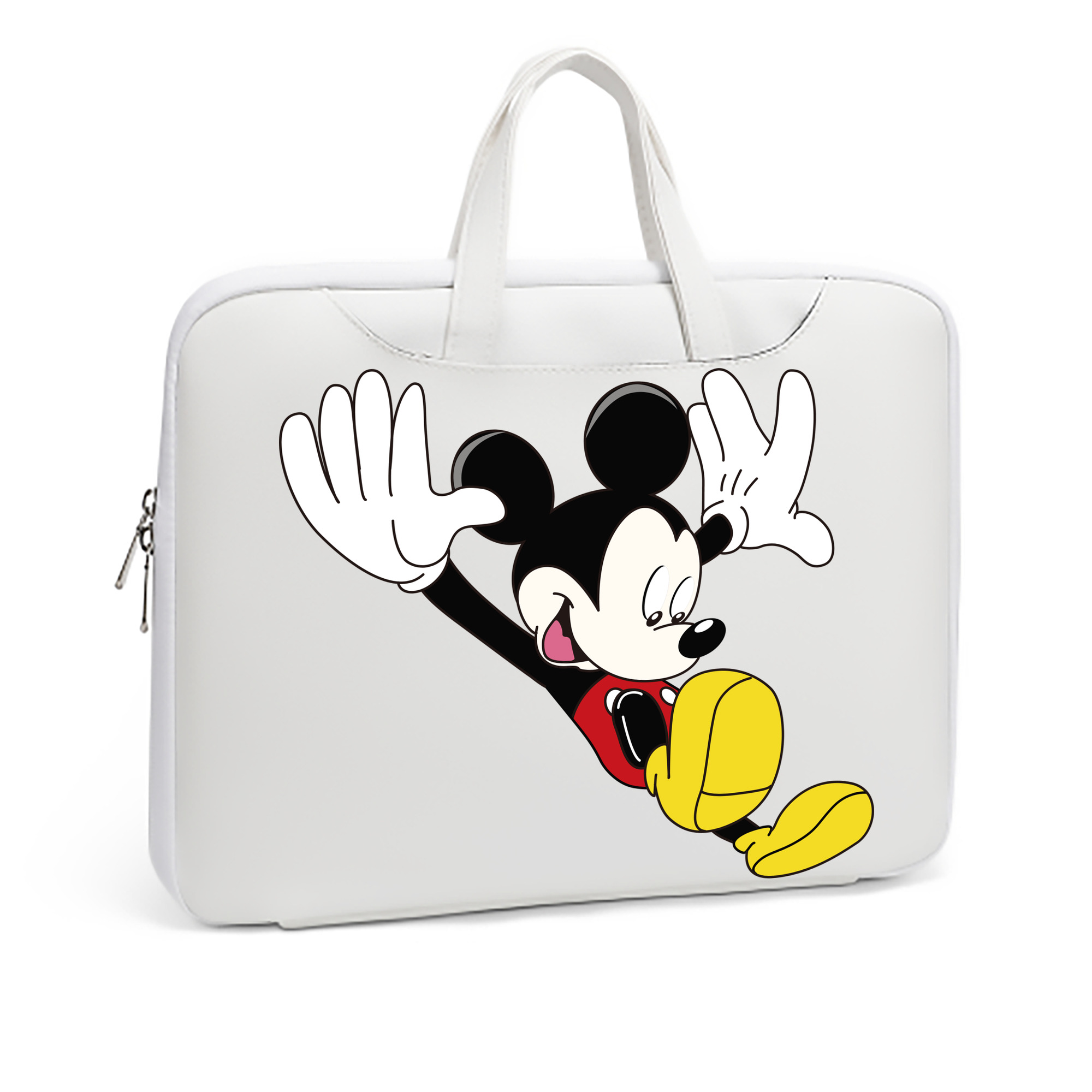 （画像用） ミッキーマウス Mickey Mouse レザーラップトップバッグ　ノートパソコンケース