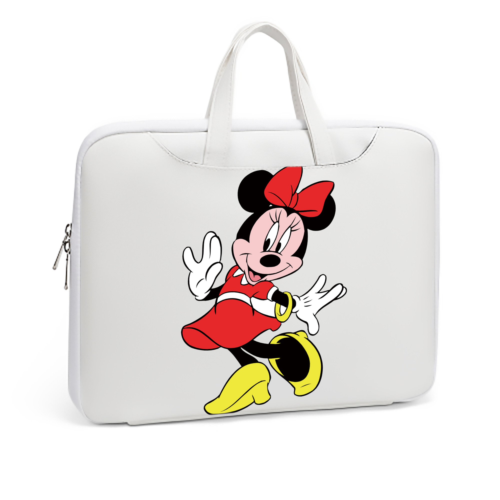 （画像用） ミッキーマウス Mickey Mouse レザーラップトップバッグ　ノートパソコンケース
