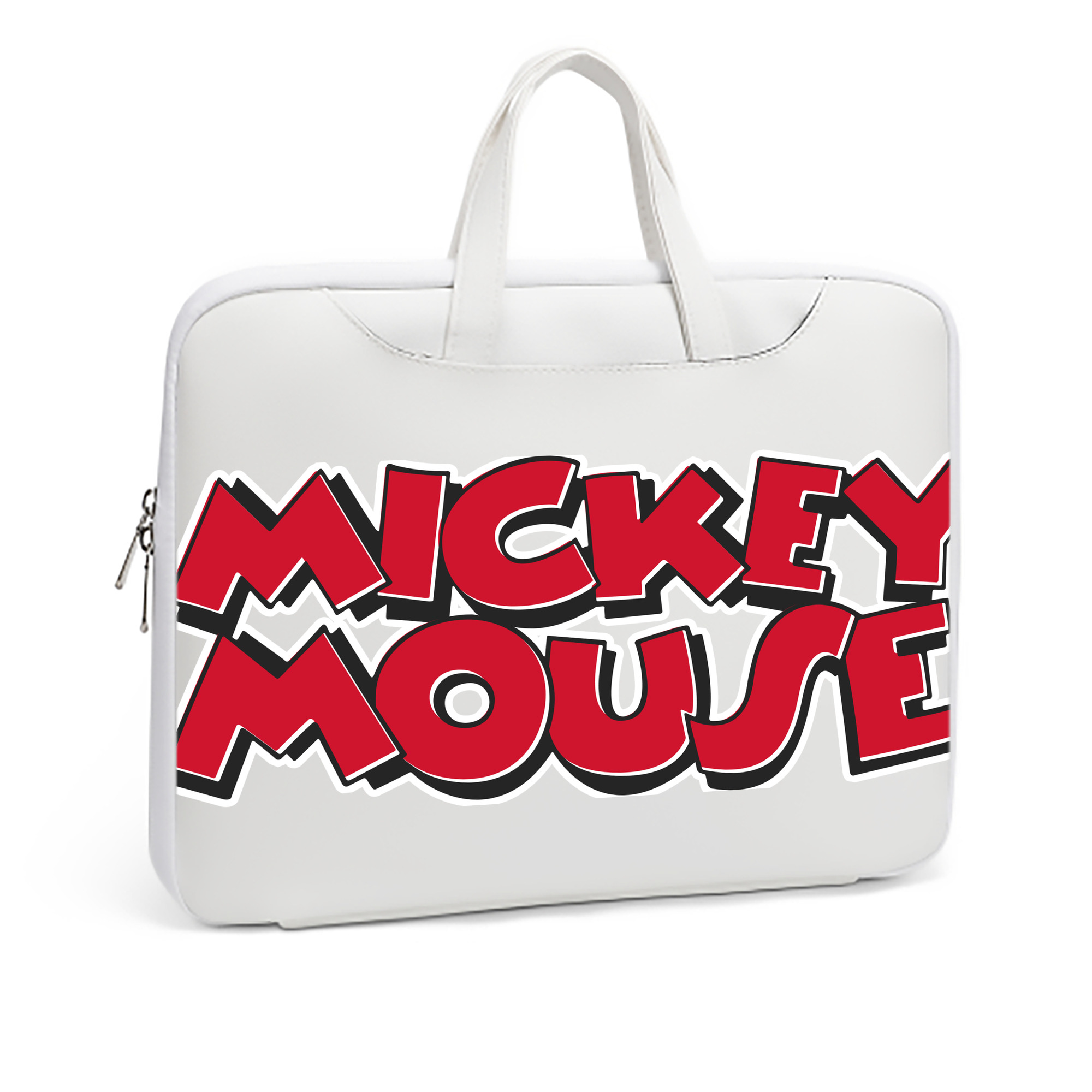 （画像用） ミッキーマウス Mickey Mouse レザーラップトップバッグ　ノートパソコンケース