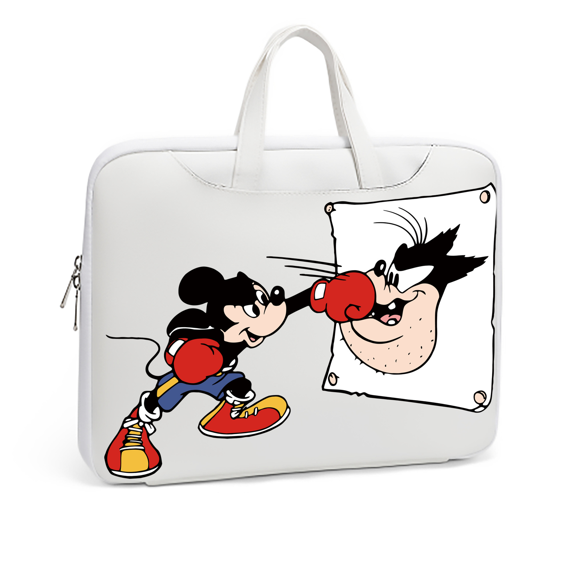 （画像用） ミッキーマウス Mickey Mouse レザーラップトップバッグ　ノートパソコンケース