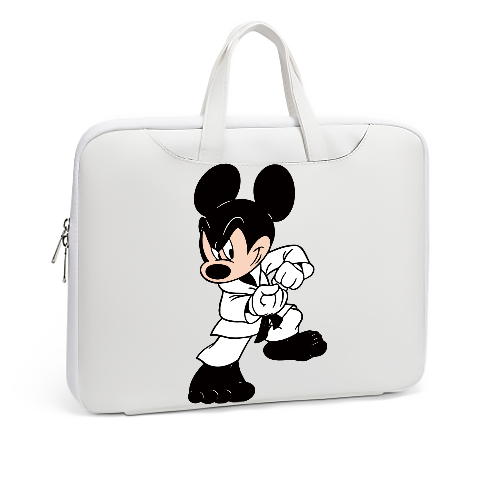 ミッキーマウス Mickey Mouse レザーラップトップバッグ　ノートパソコンケース