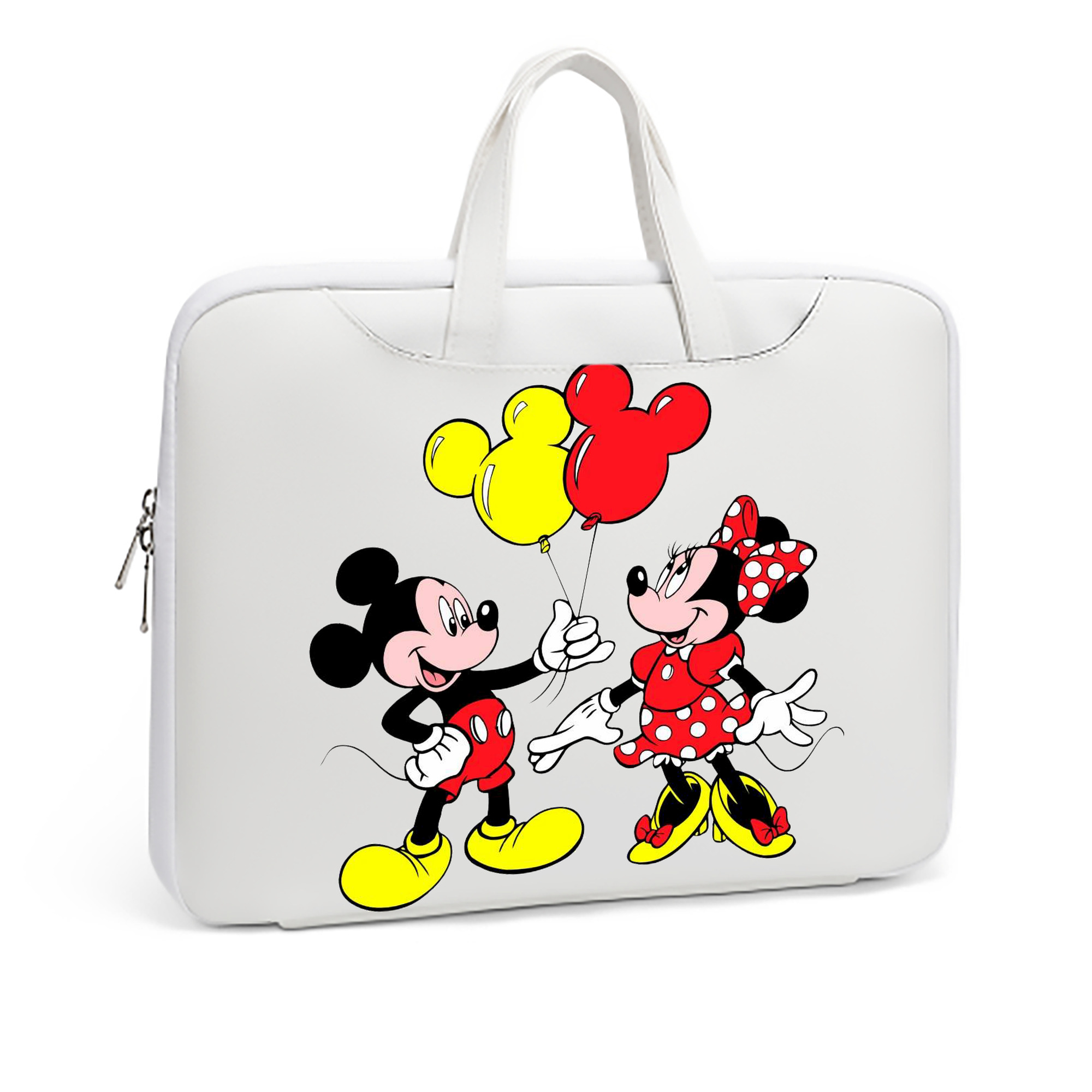 ミッキーマウス Mickey Mouse レザーラップトップバッグ　ノートパソコンケース