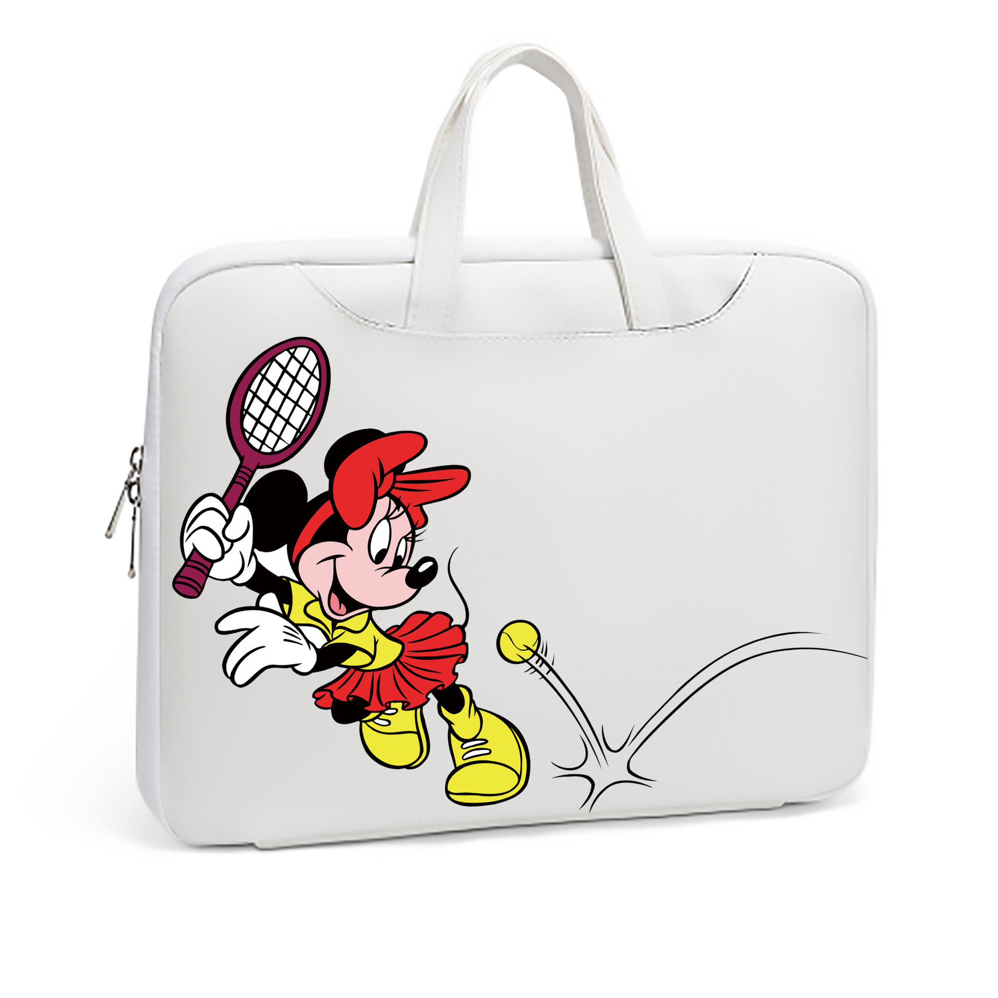 （画像用） ミッキーマウス Mickey Mouse レザーラップトップバッグ　ノートパソコンケース