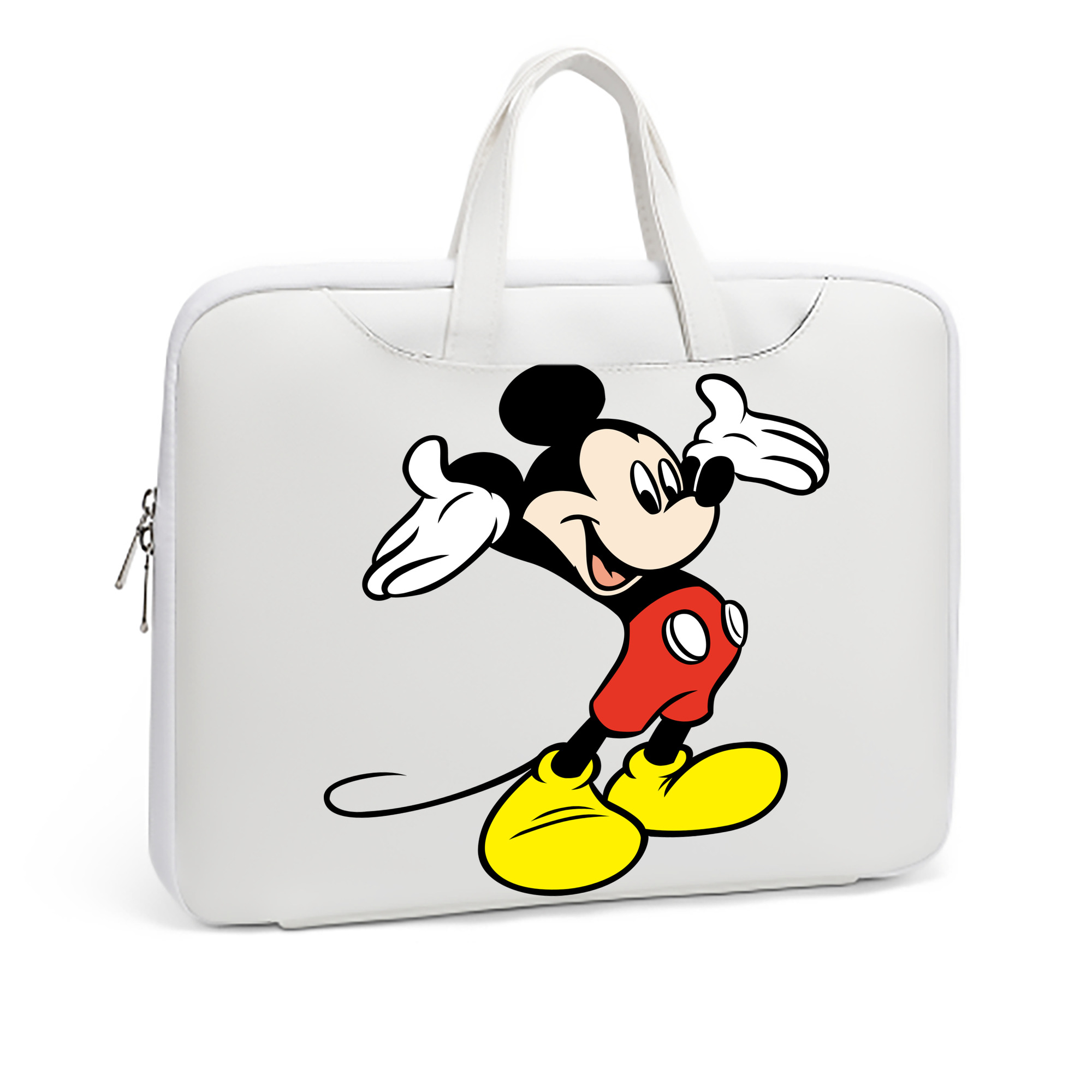 ミッキーマウス Mickey Mouse レザーラップトップバッグ　ノートパソコンケース