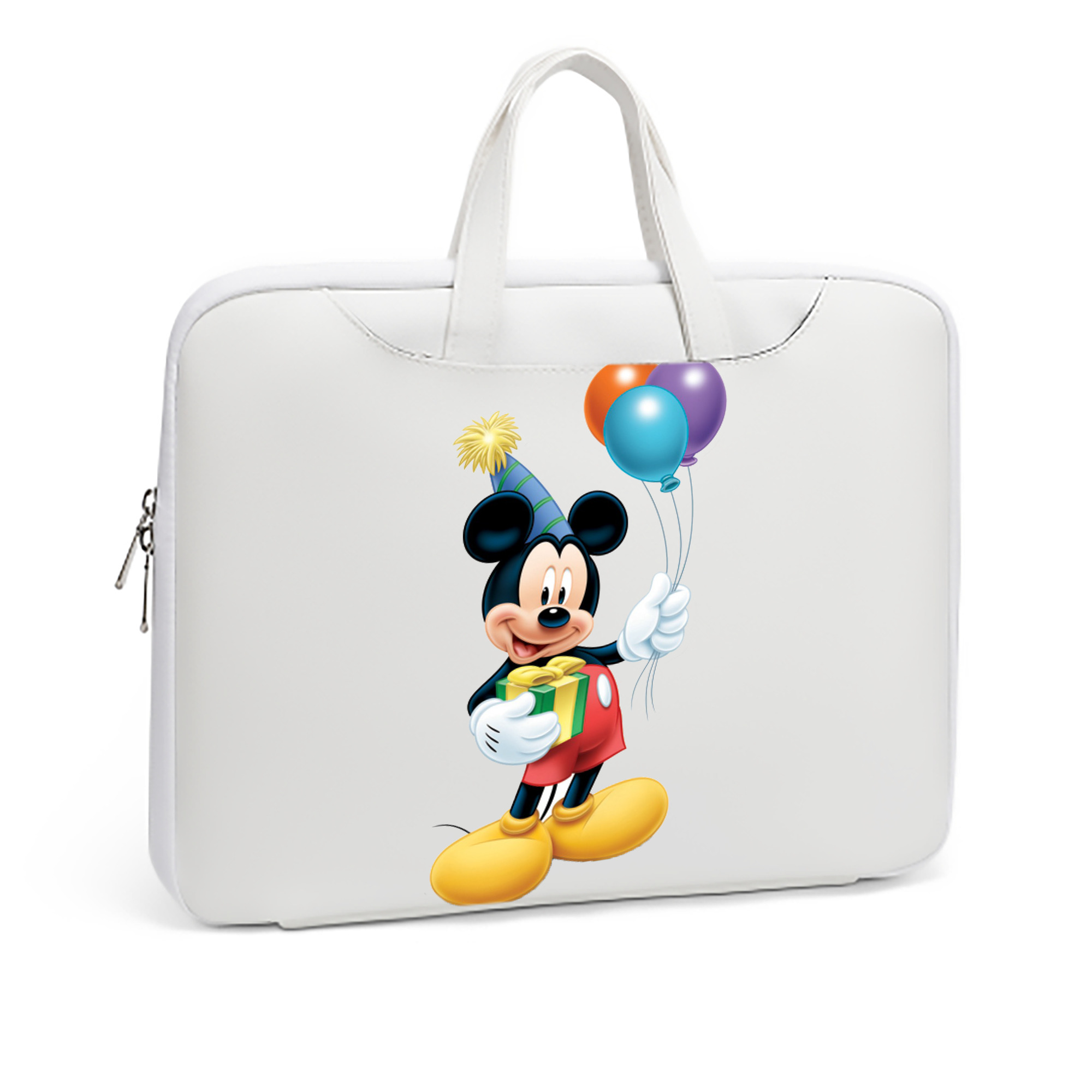 （画像用） ミッキーマウス Mickey Mouse レザーラップトップバッグ　ノートパソコンケース
