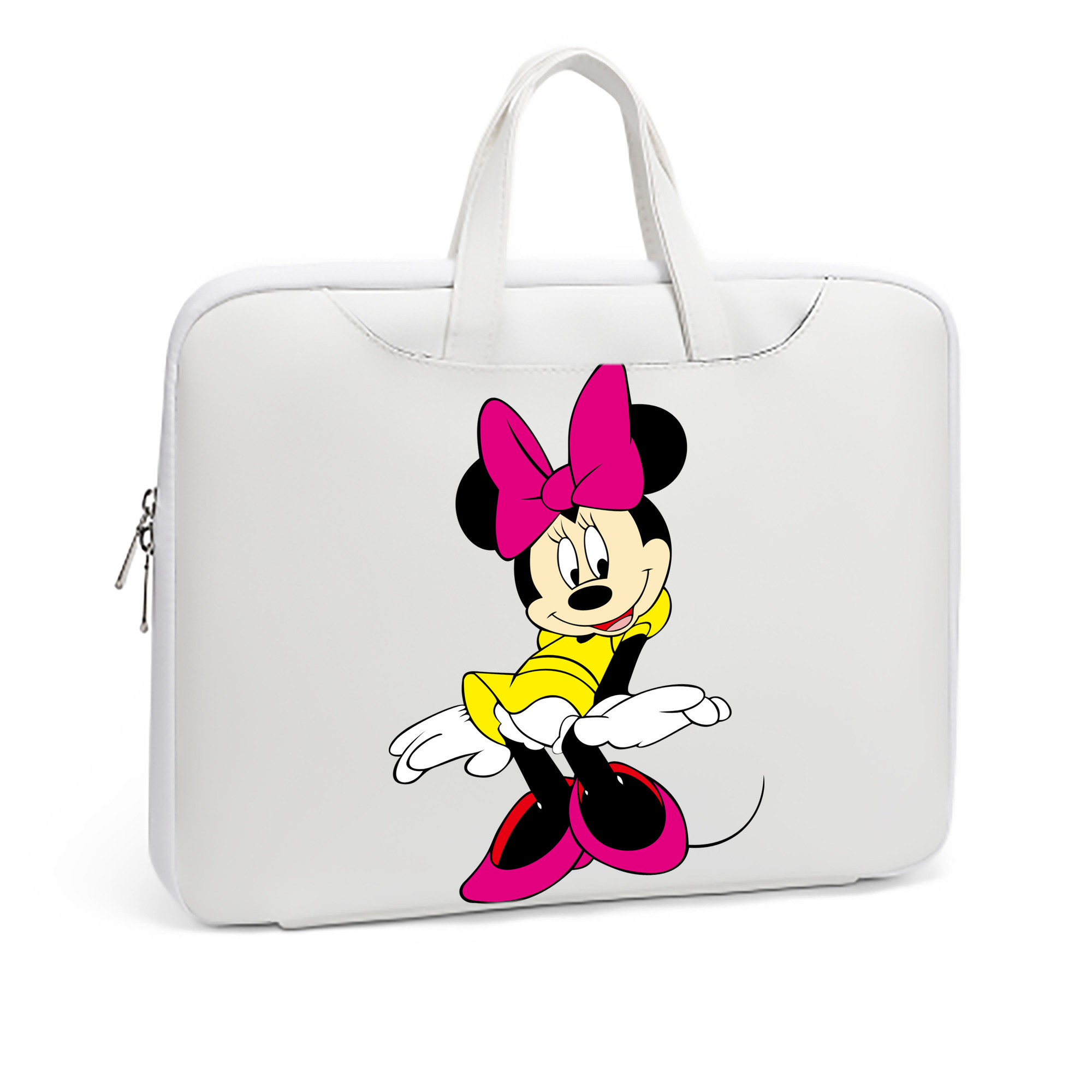 （画像用） ミッキーマウス Mickey Mouse レザーラップトップバッグ　ノートパソコンケース