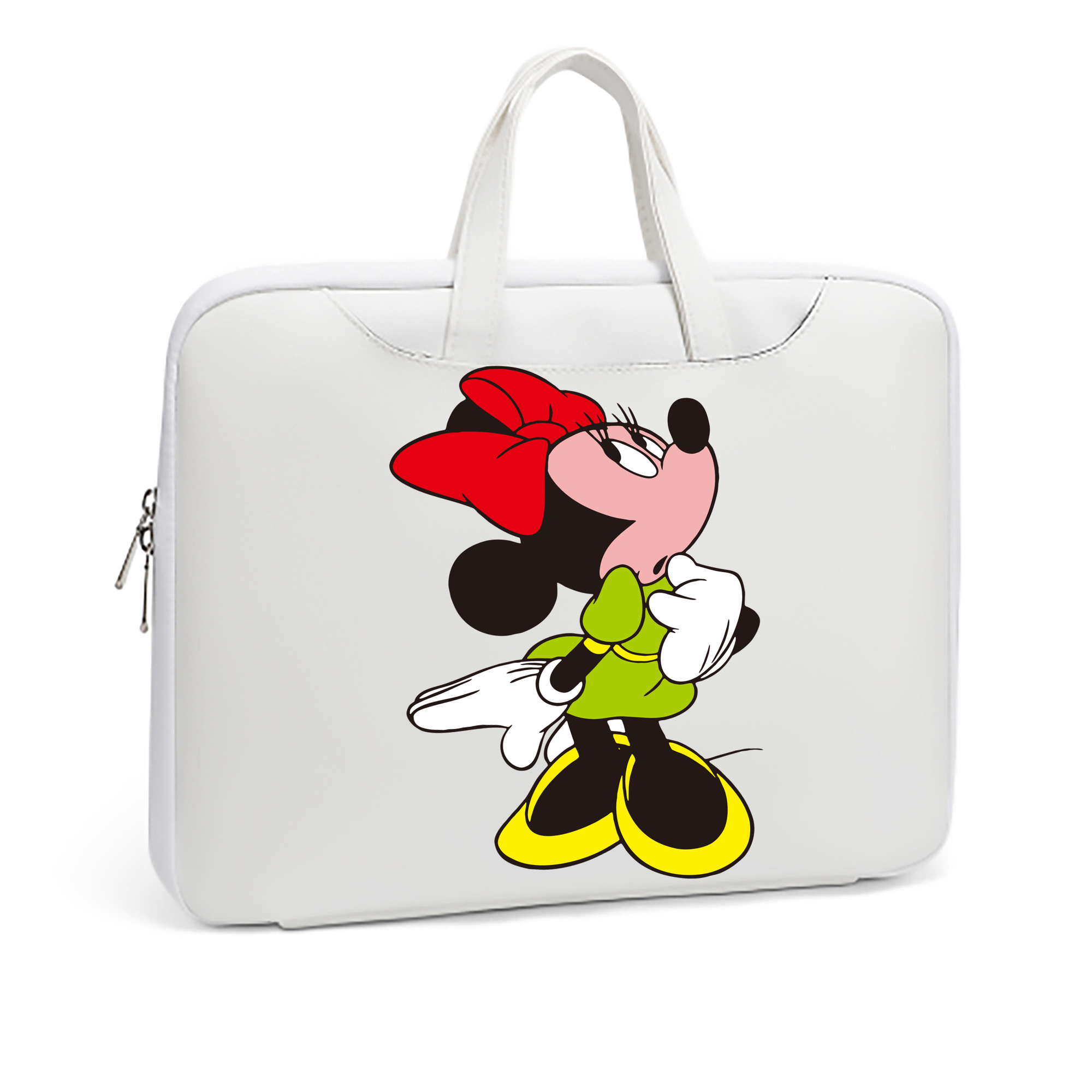 （画像用） ミッキーマウス Mickey Mouse レザーラップトップバッグ　ノートパソコンケース