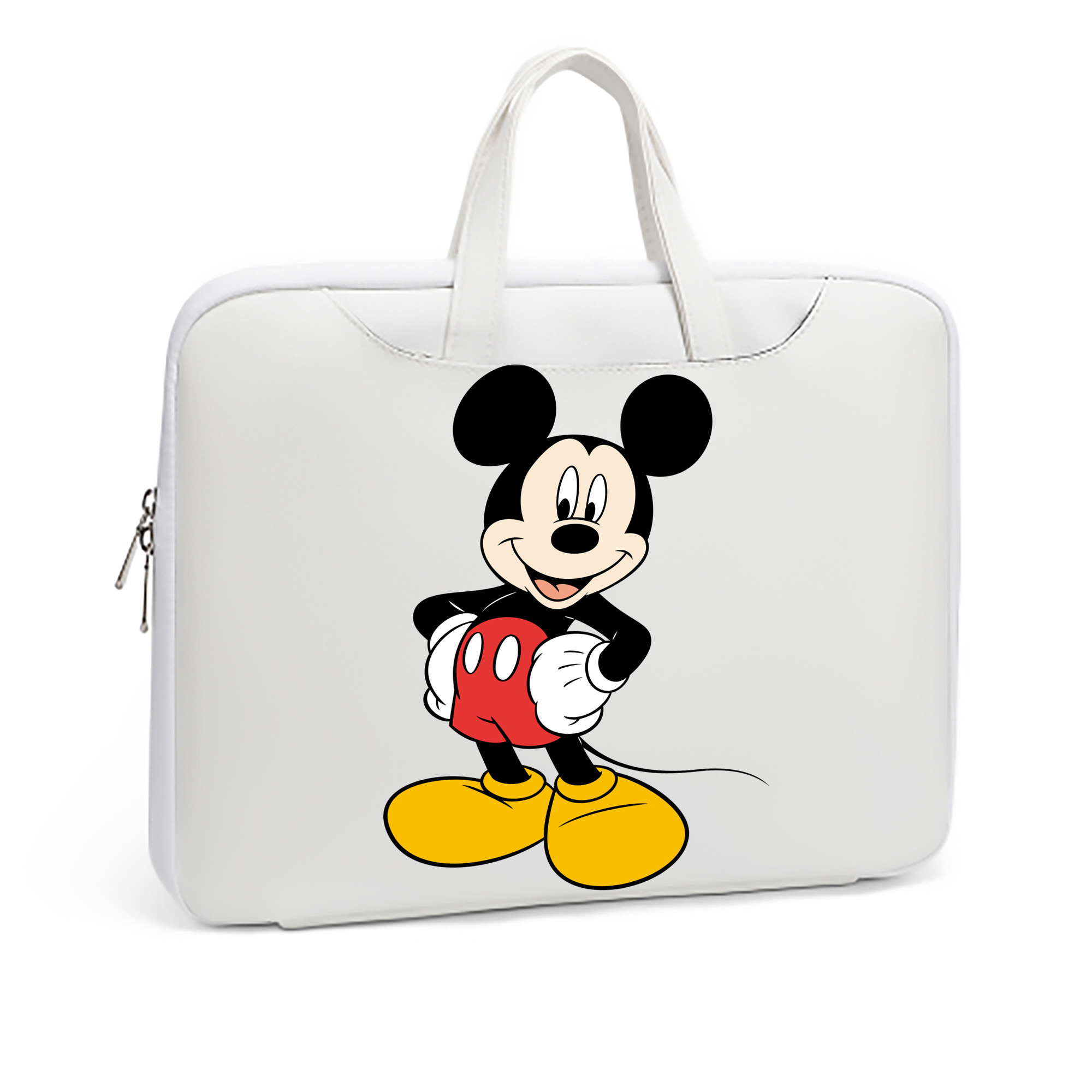 ミッキーマウス Mickey Mouse レザーラップトップバッグ　ノートパソコンケース