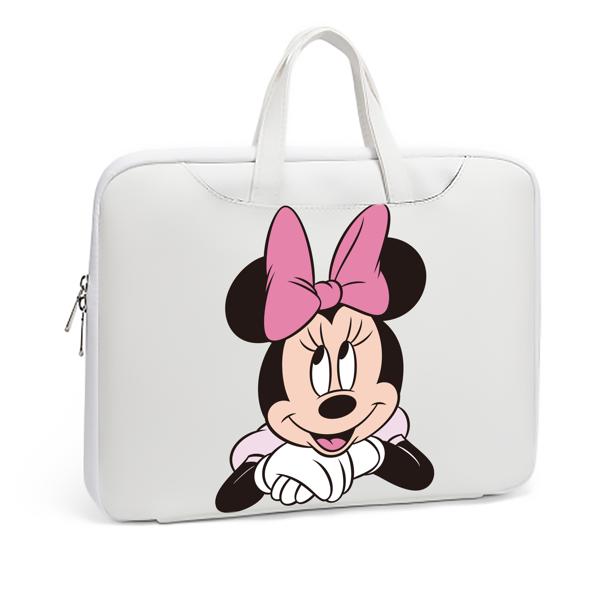 （画像用） ミッキーマウス Mickey Mouse レザーラップトップバッグ　ノートパソコンケース