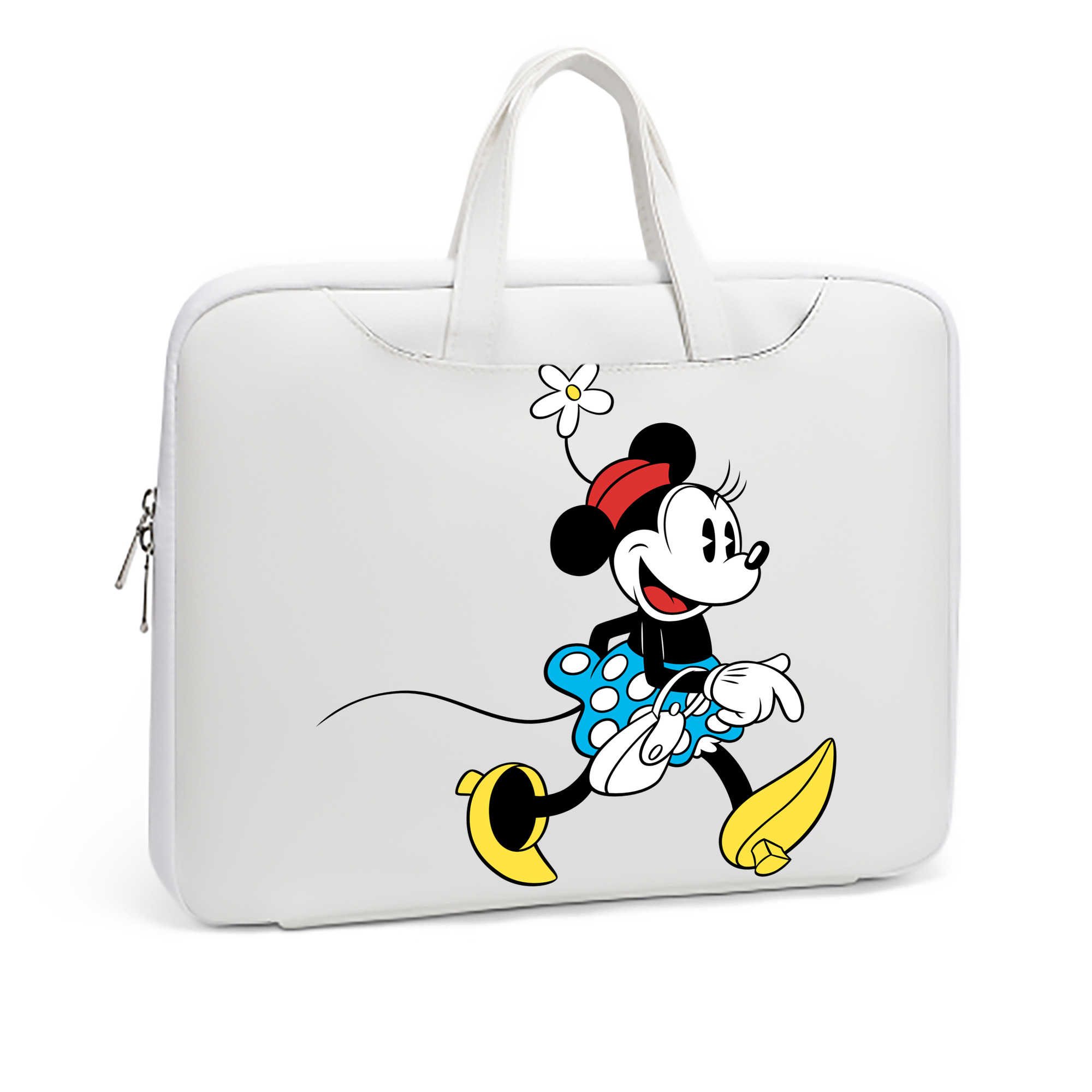 （画像用） ミッキーマウス Mickey Mouse レザーラップトップバッグ　ノートパソコンケース