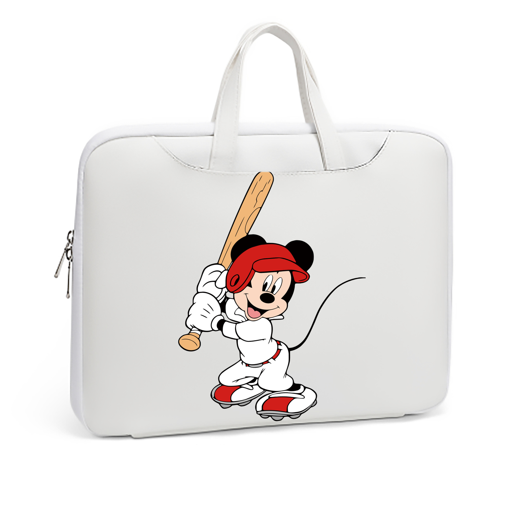（画像用） ミッキーマウス Mickey Mouse レザーラップトップバッグ　ノートパソコンケース