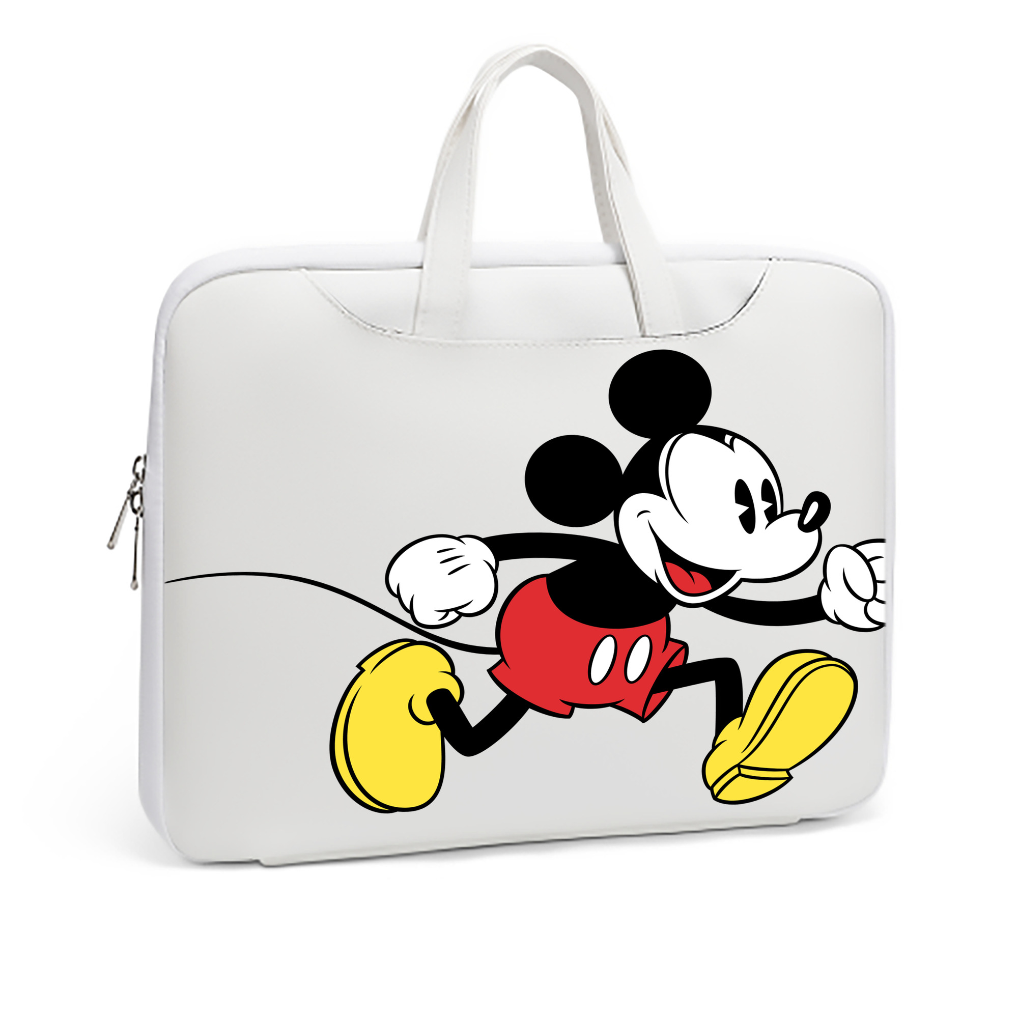 ミッキーマウス Mickey Mouse レザーラップトップバッグ　ノートパソコンケース