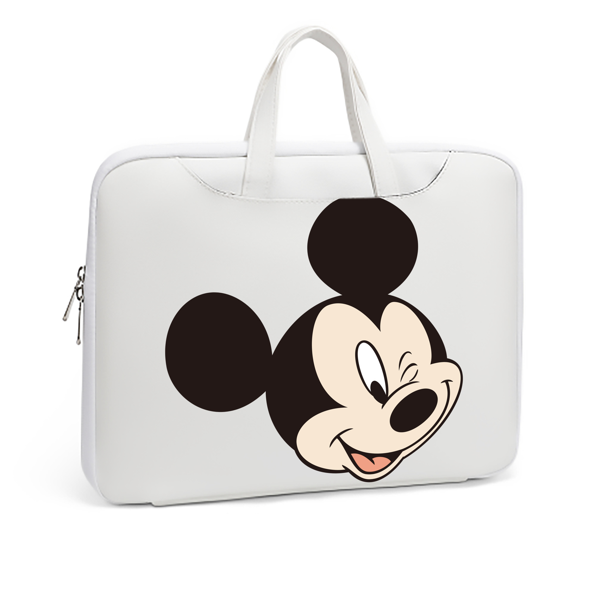 ミッキーマウス Mickey Mouse レザーラップトップバッグ　ノートパソコンケース