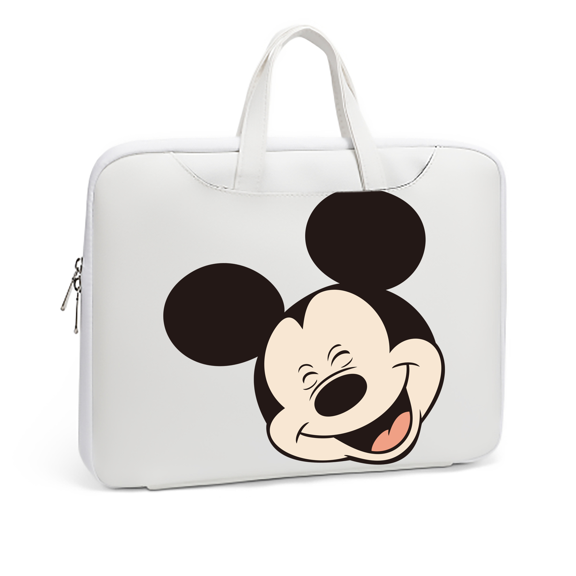 ミッキーマウス Mickey Mouse レザーラップトップバッグ　ノートパソコンケース