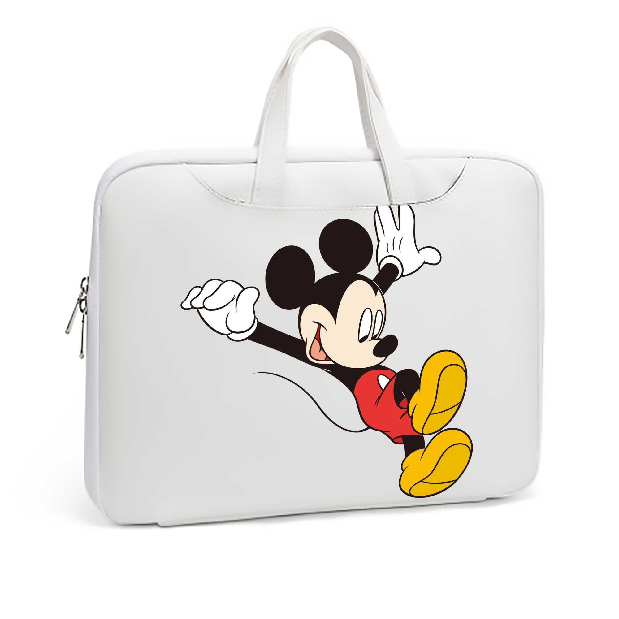 （画像用） ミッキーマウス Mickey Mouse レザーラップトップバッグ　ノートパソコンケース