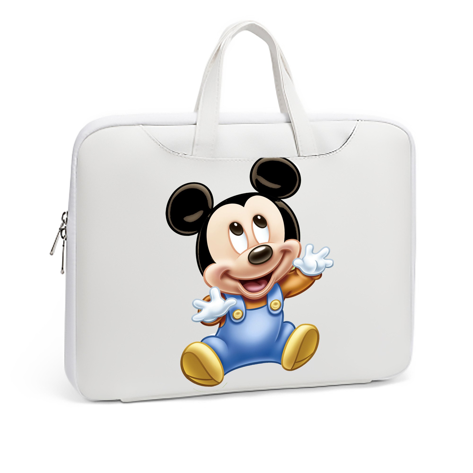 ミッキーマウス Mickey Mouse レザーラップトップバッグ　ノートパソコンケース