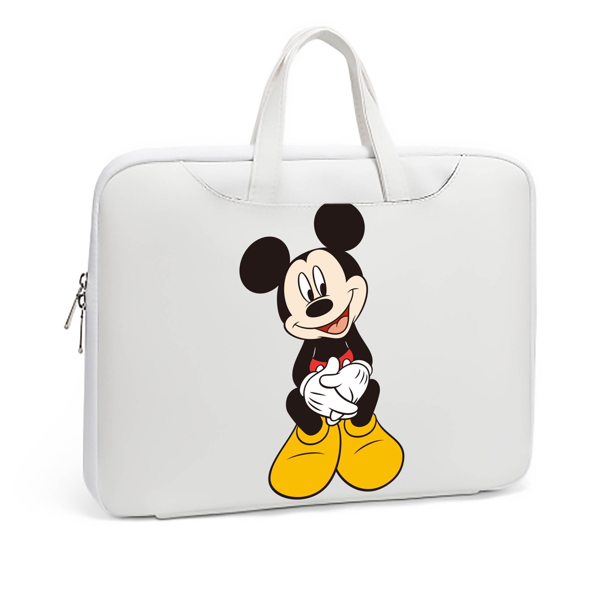 ミッキーマウス Mickey Mouse レザーラップトップバッグ　ノートパソコンケース