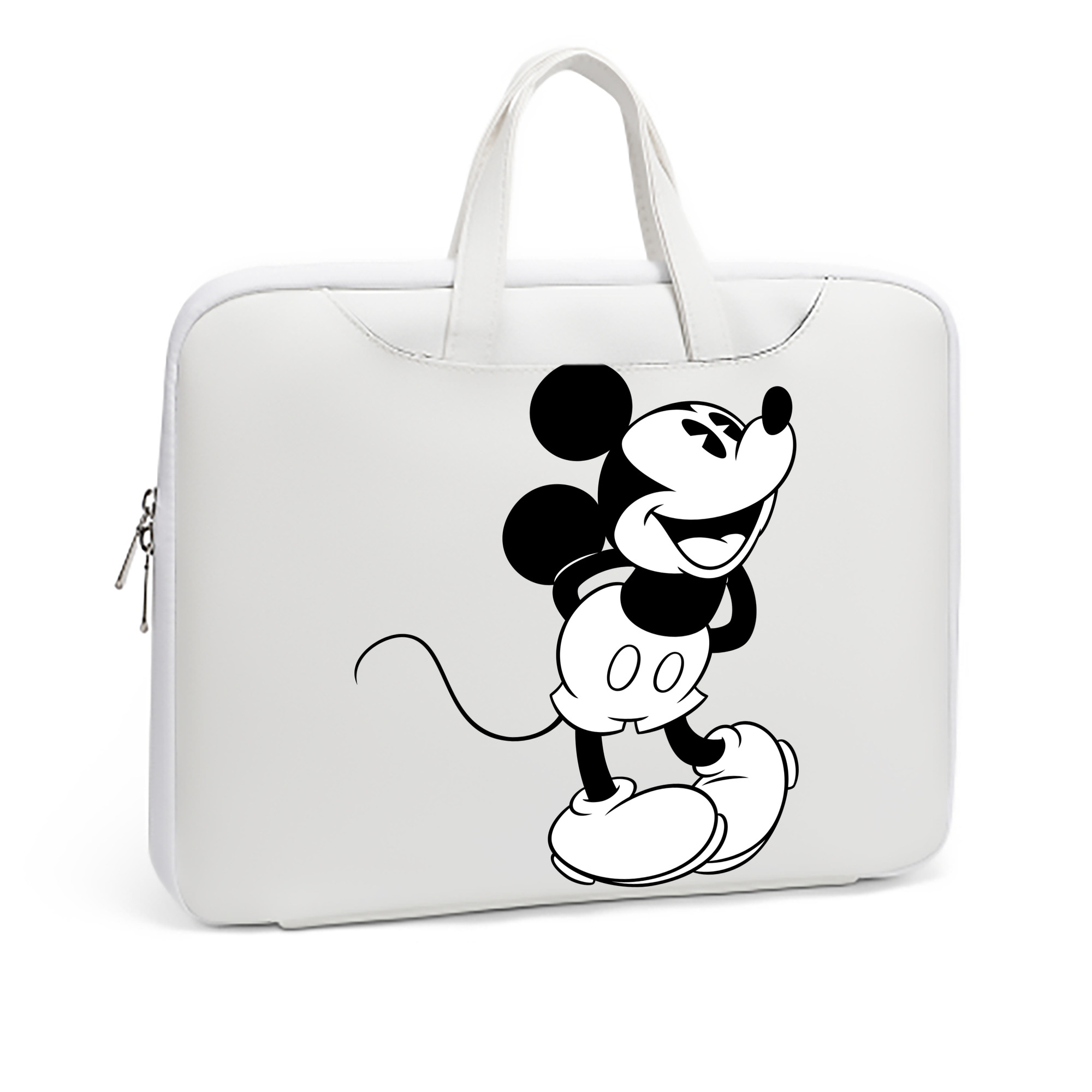 ミッキーマウス Mickey Mouse レザーラップトップバッグ　ノートパソコンケース