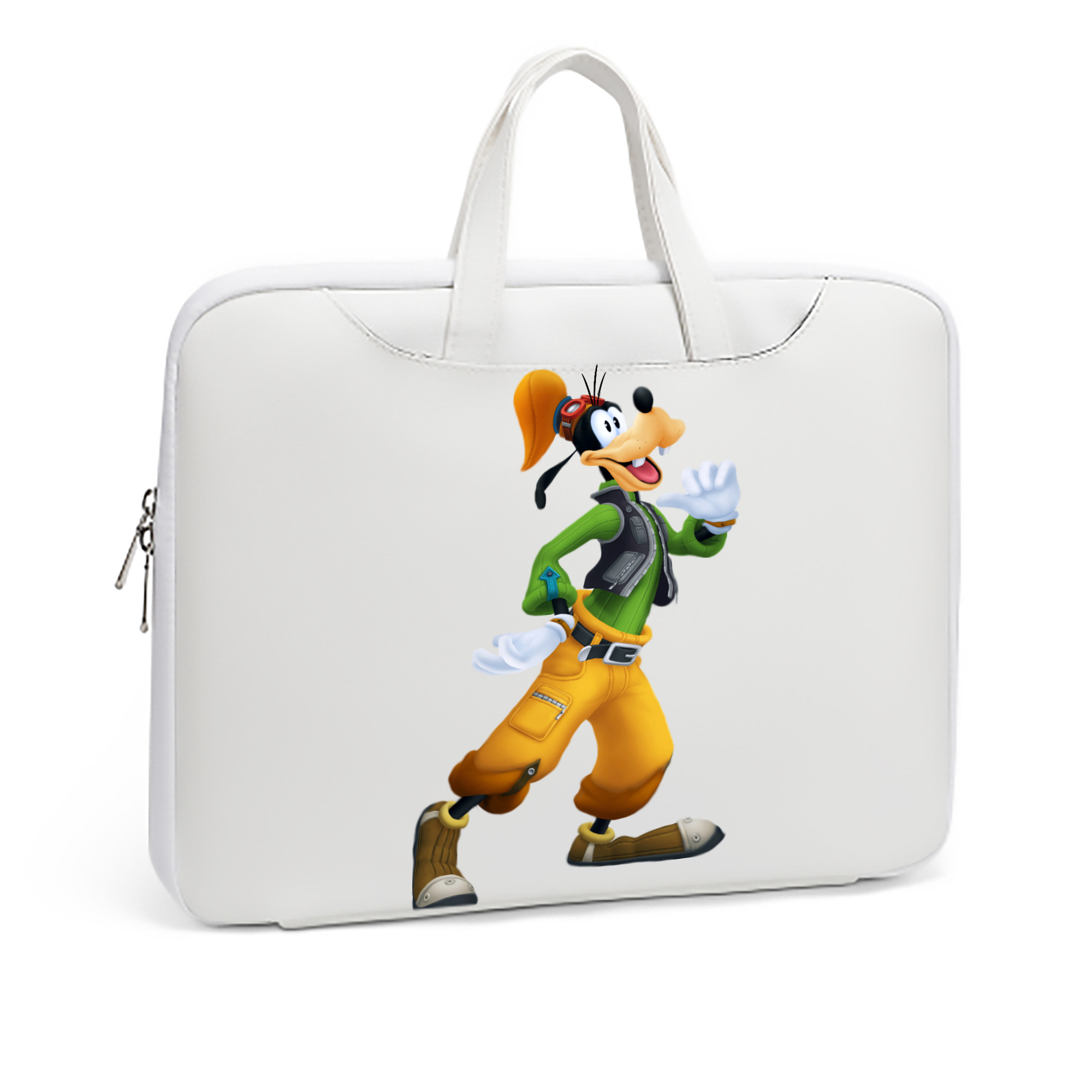 （画像用） ミッキーマウス Mickey Mouse レザーラップトップバッグ　ノートパソコンケース