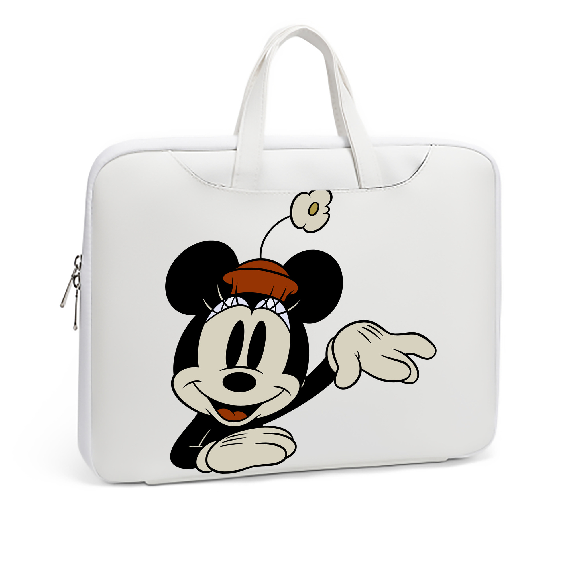 ミッキーマウス Mickey Mouse レザーラップトップバッグ　ノートパソコンケース