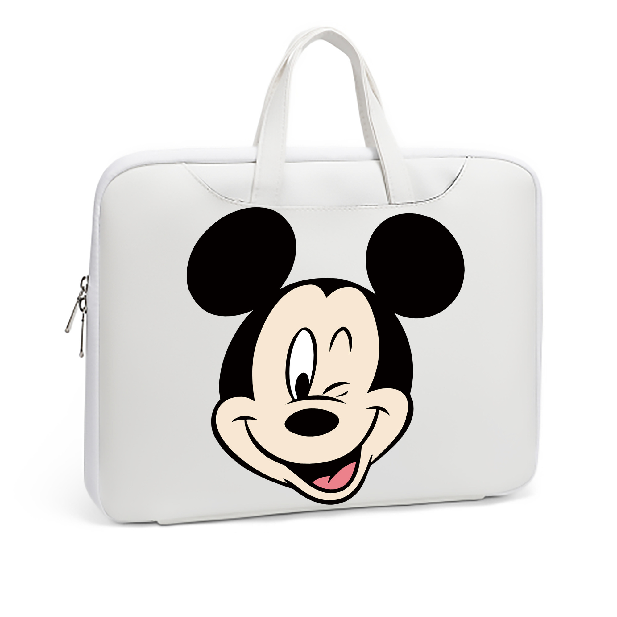 ミッキーマウス Mickey Mouse レザーラップトップバッグ　ノートパソコンケース