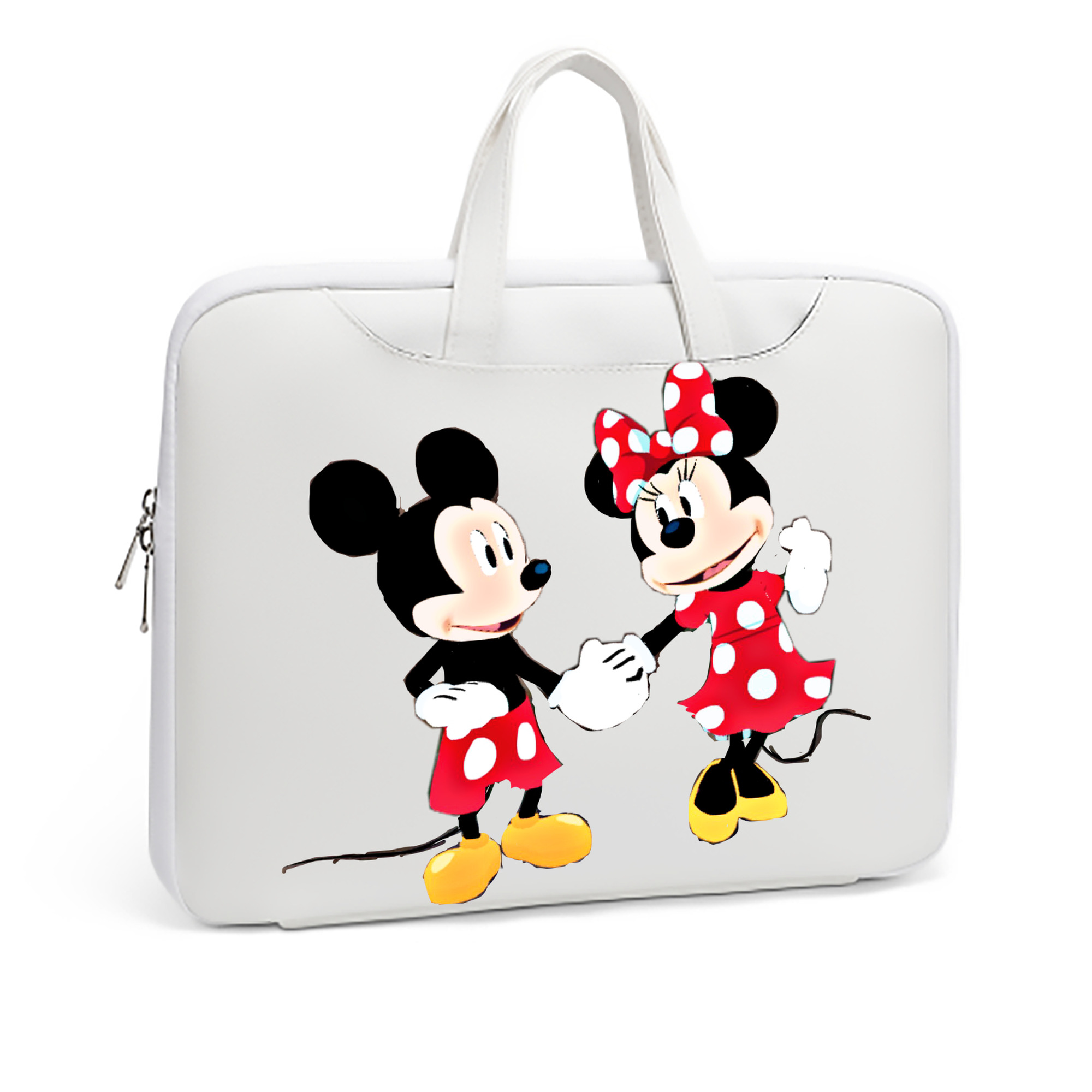 ミッキーマウス Mickey Mouse レザーラップトップバッグ　ノートパソコンケース