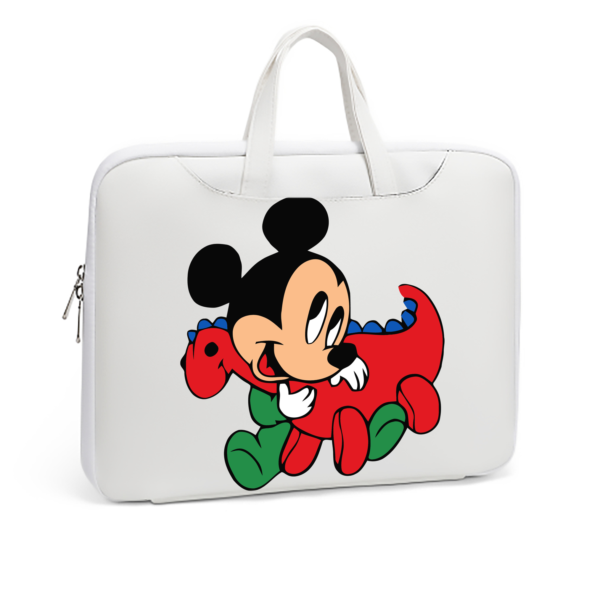 （画像用） ミッキーマウス Mickey Mouse レザーラップトップバッグ　ノートパソコンケース
