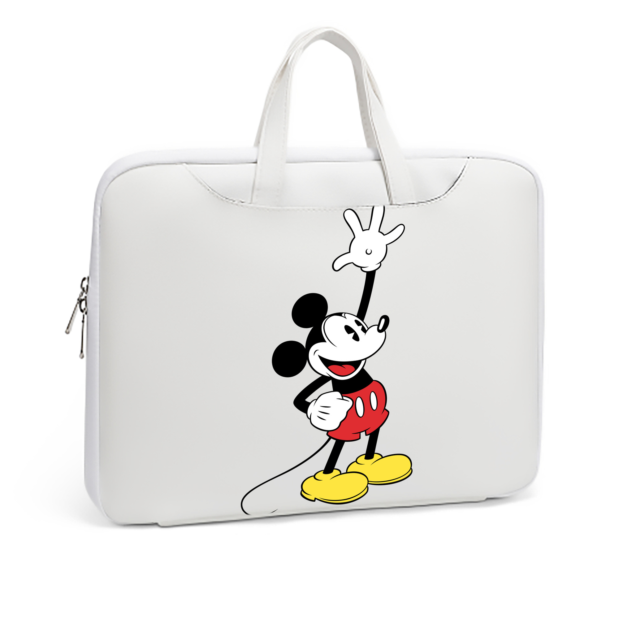 ミッキーマウス Mickey Mouse レザーラップトップバッグ　ノートパソコンケース