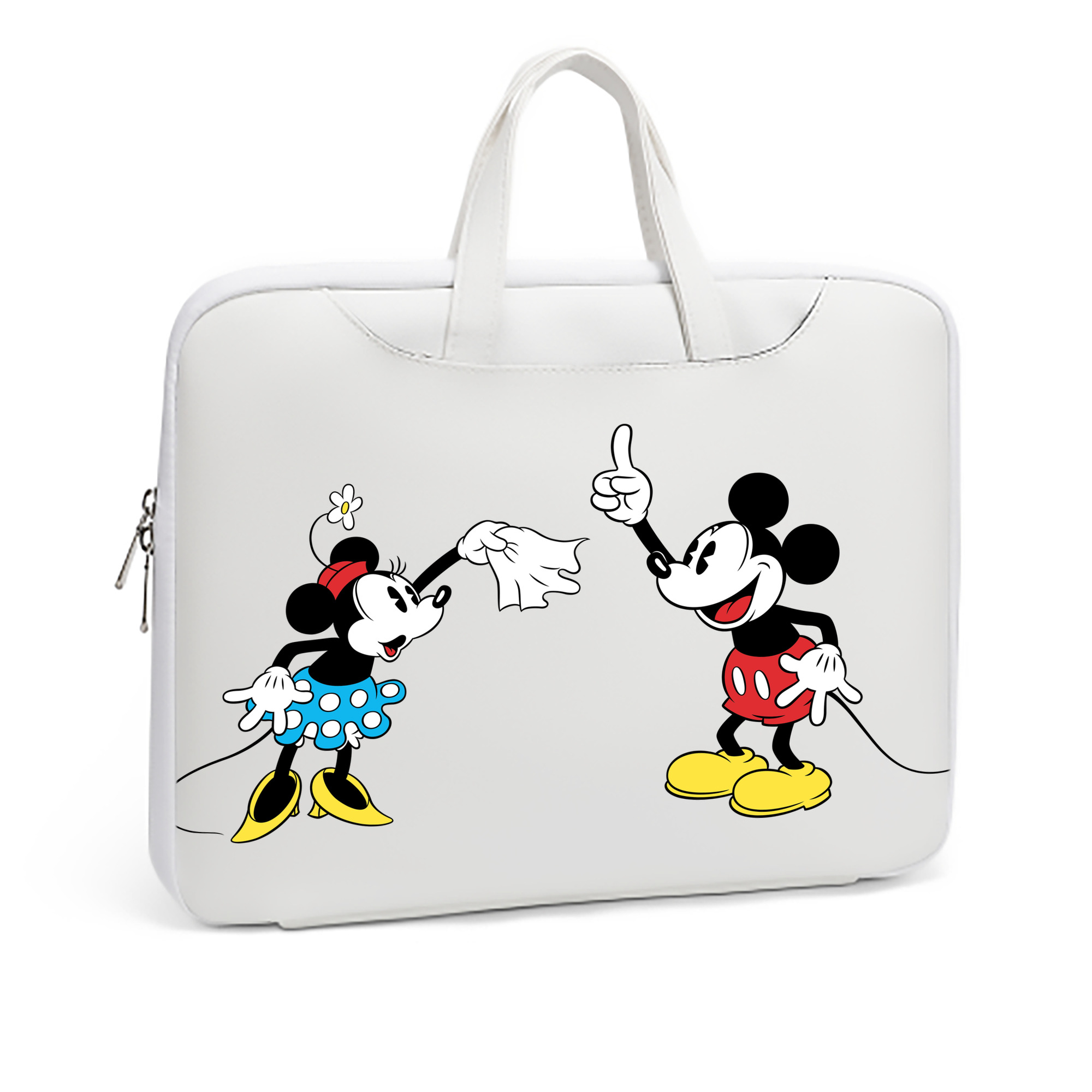 ミッキーマウス Mickey Mouse レザーラップトップバッグ　ノートパソコンケース