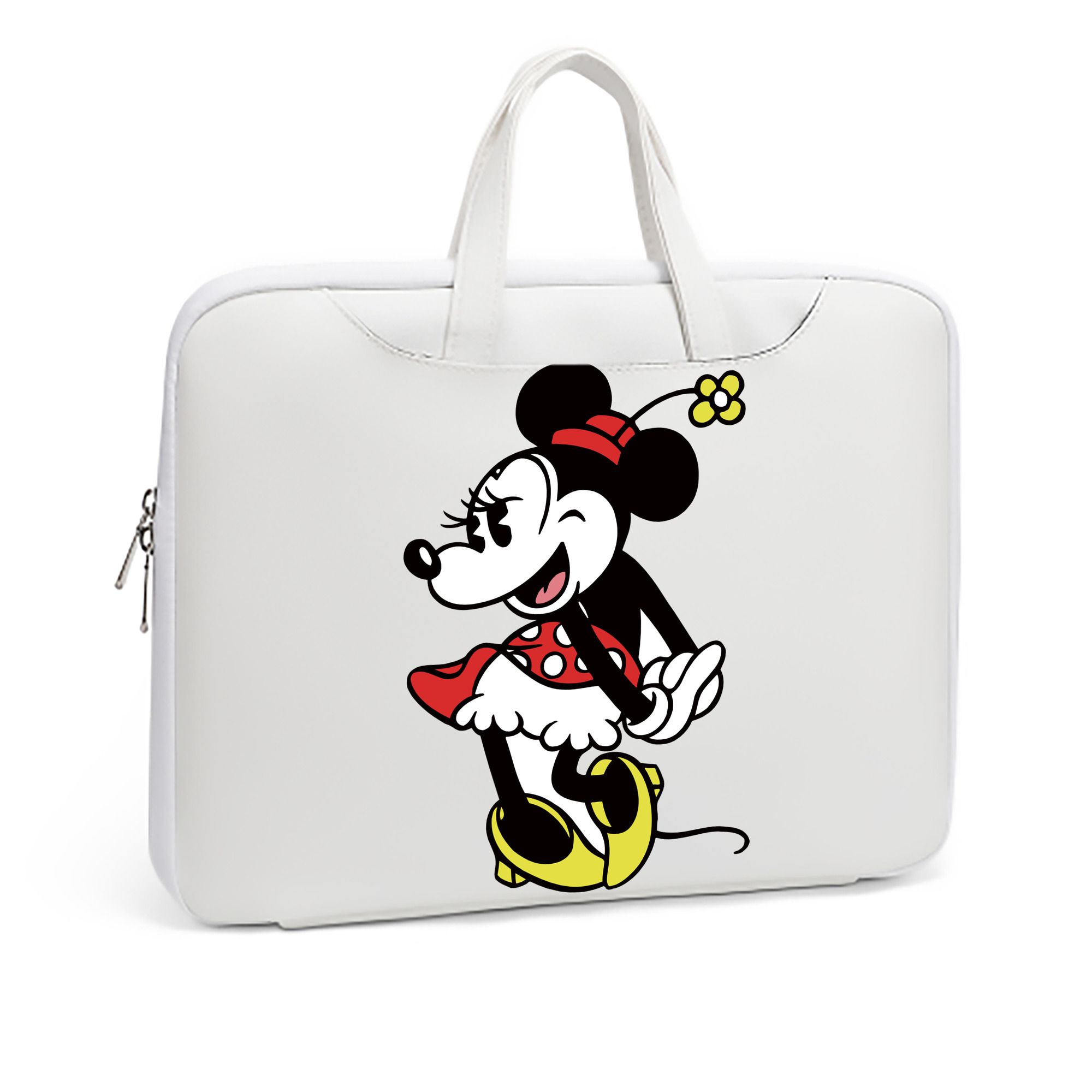 ミッキーマウス Mickey Mouse レザーラップトップバッグ　ノートパソコンケース
