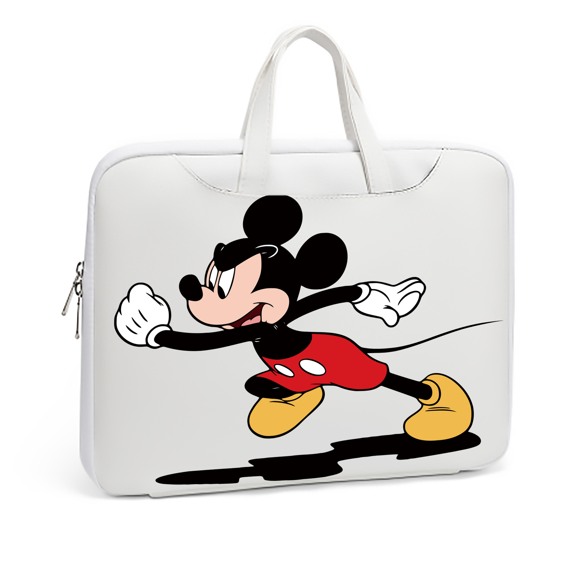 ミッキーマウス Mickey Mouse レザーラップトップバッグ　ノートパソコンケース